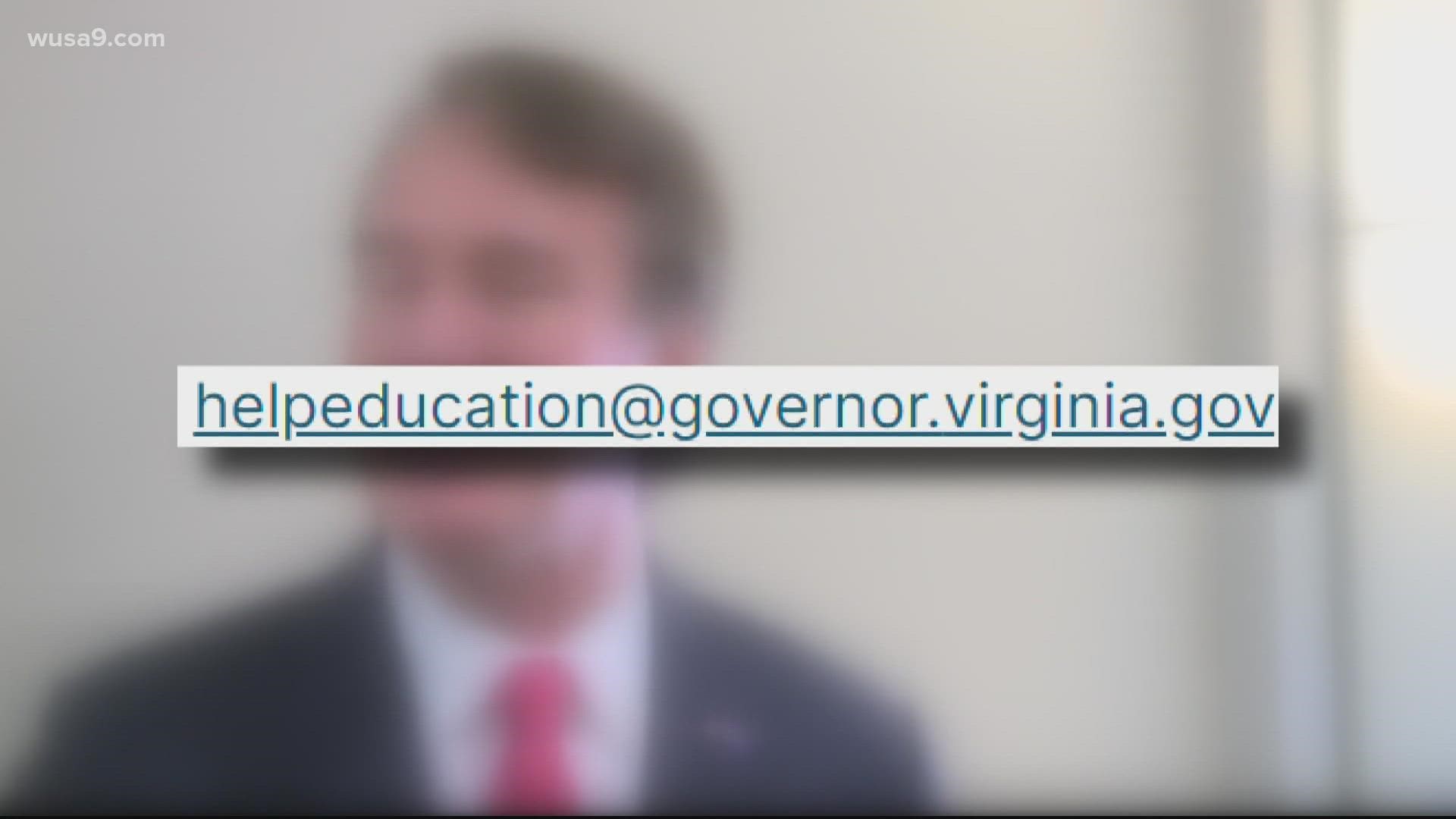 Youngkin says he wants parents to send his office “reports and observations” about “divisive practices” within Virginian schools.