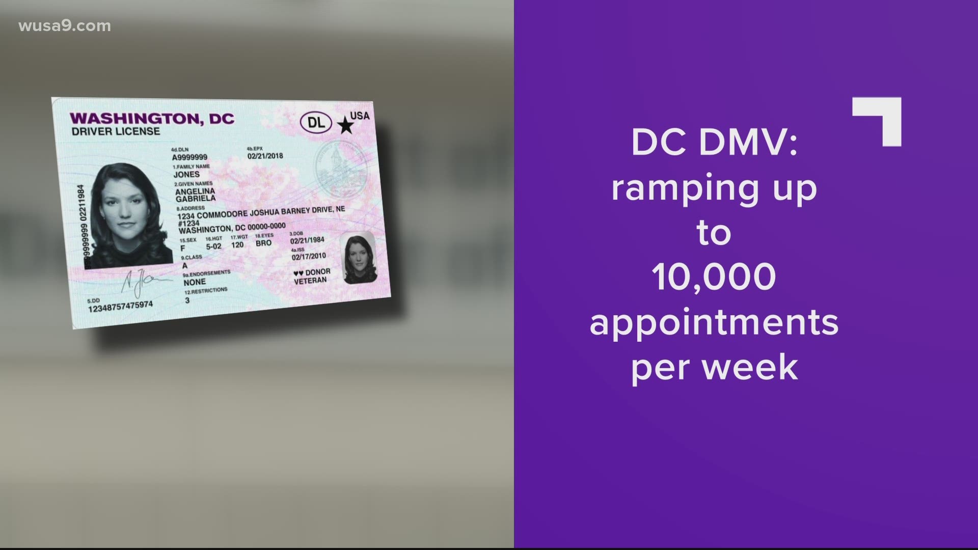 DC DMV REAL ID Driver License