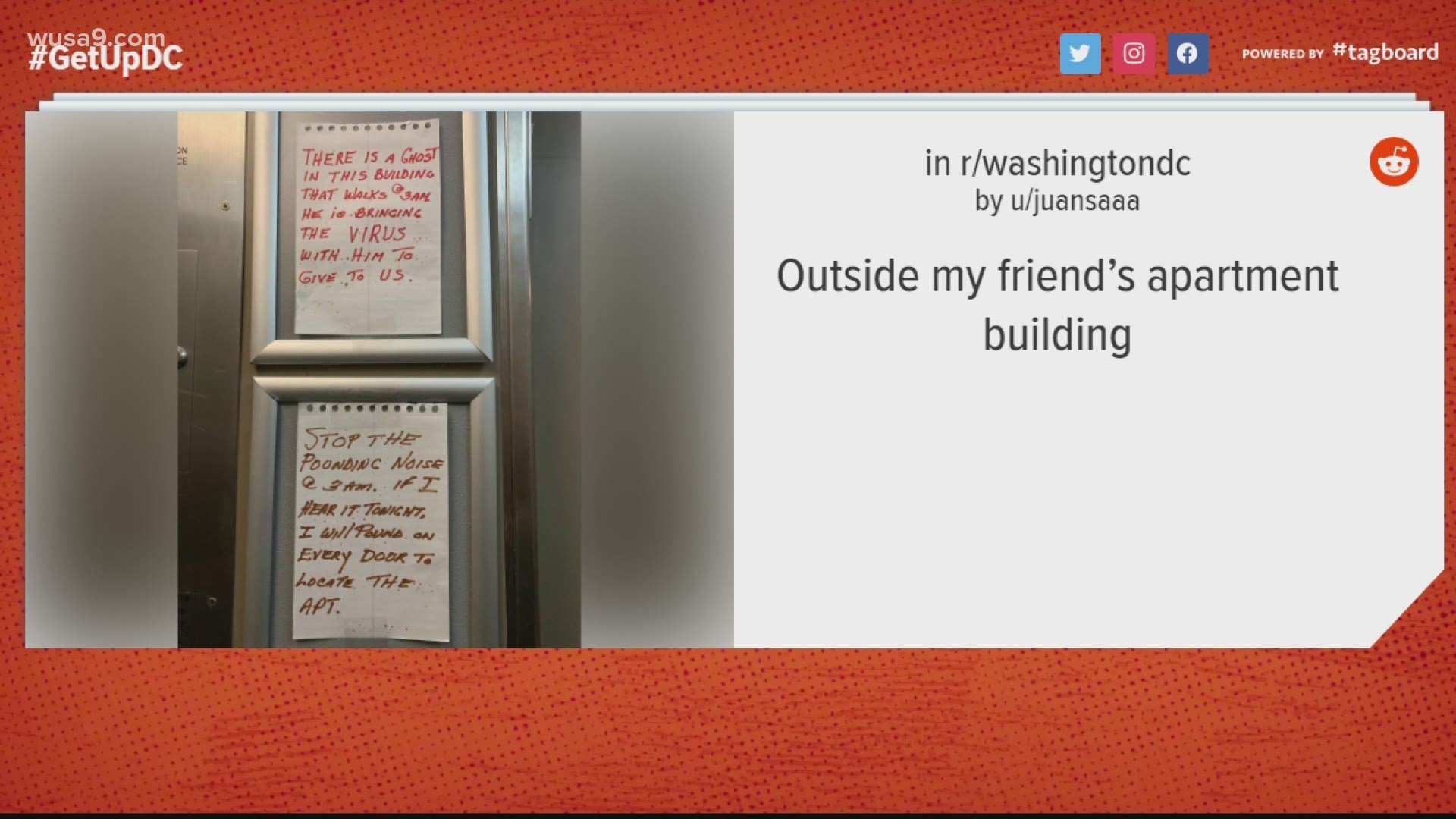 A DC neighbor puts an entire building on notice. By posting a notice.