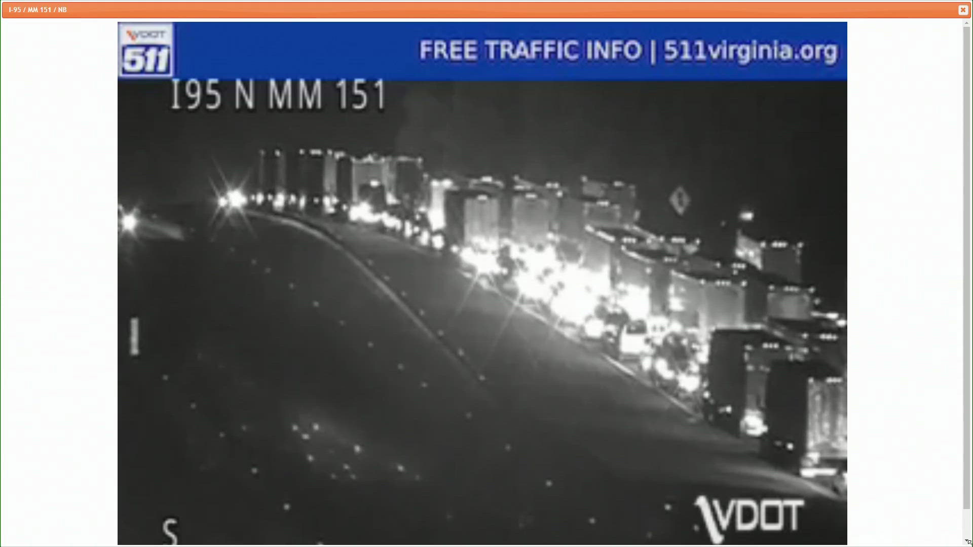 At around 11 p.m. we learned that southbound I-95 is closed in Prince William County.