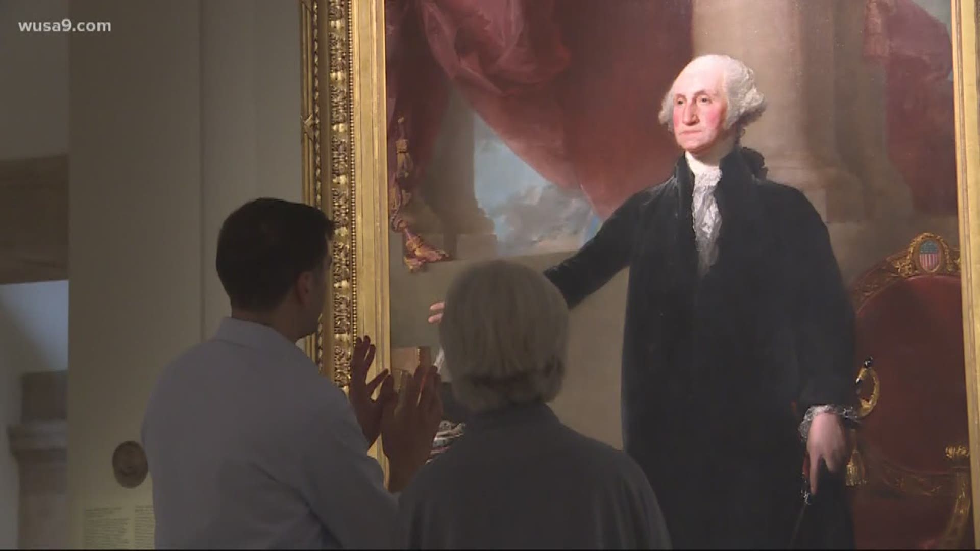 Have you ever wondered what are the secrets of the National Portrait Gallery? What are you not seeing when you look at the portraits?

We got an inside look from the museum’s curator, Brandon Fortune. Fortune told us the secrets are to get a close look at the George Washington Lansdowne Portrait. Just about everything in the portrait has a symbol behind it.