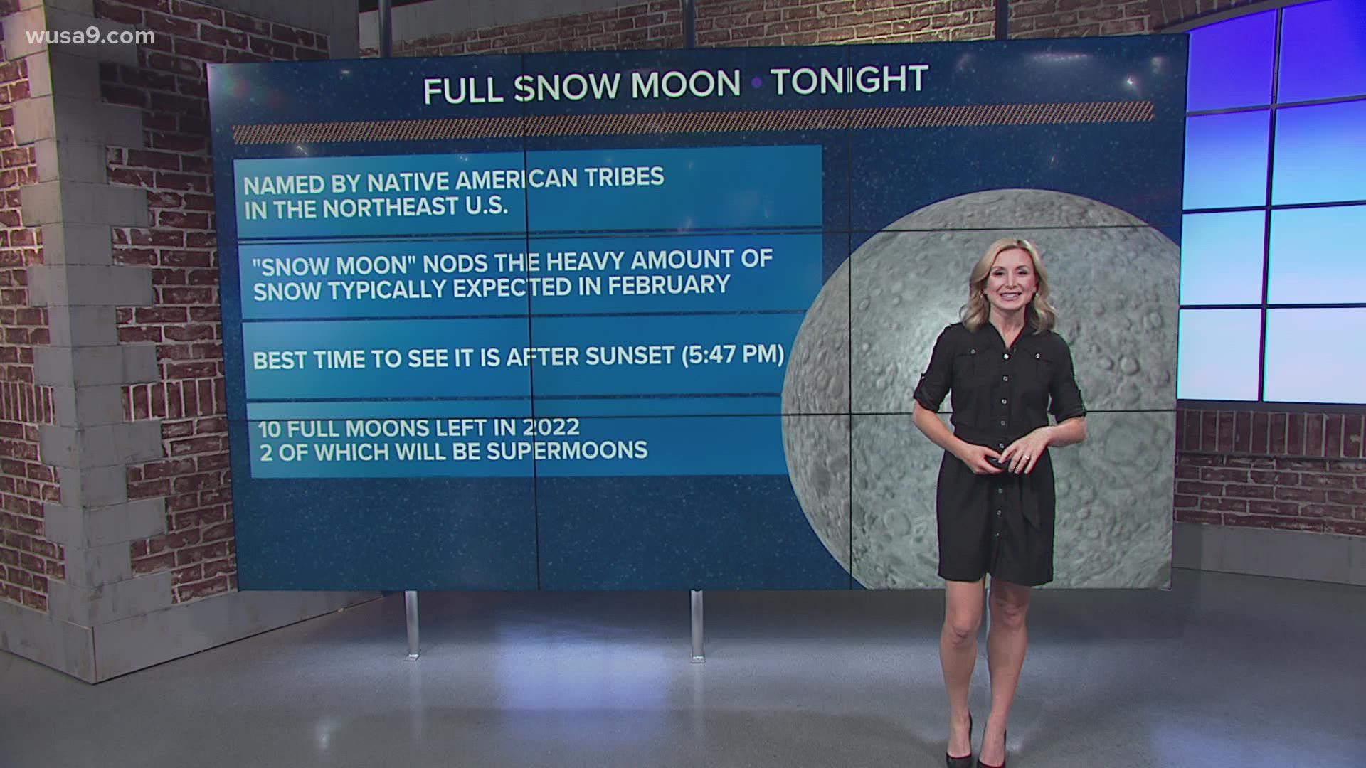Look to the sky Wednesday night to see the February full moon.