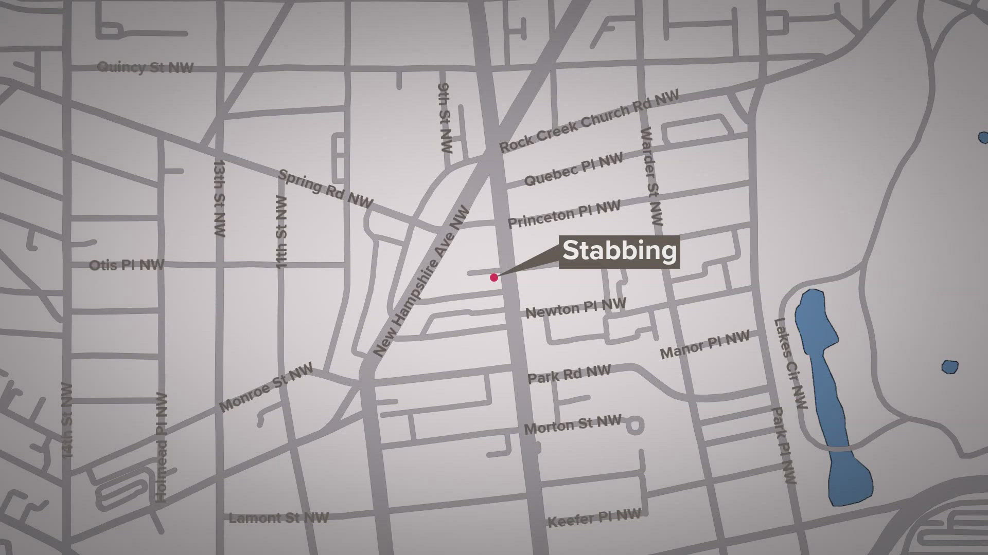 Police are searching for a suspect in connection to the stabbing. 