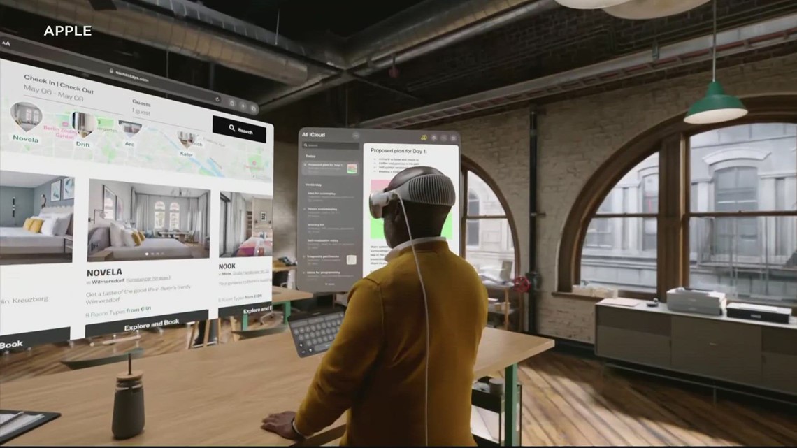 Apple unveils 'Vision Pro' virtual reality headset | wusa9.com