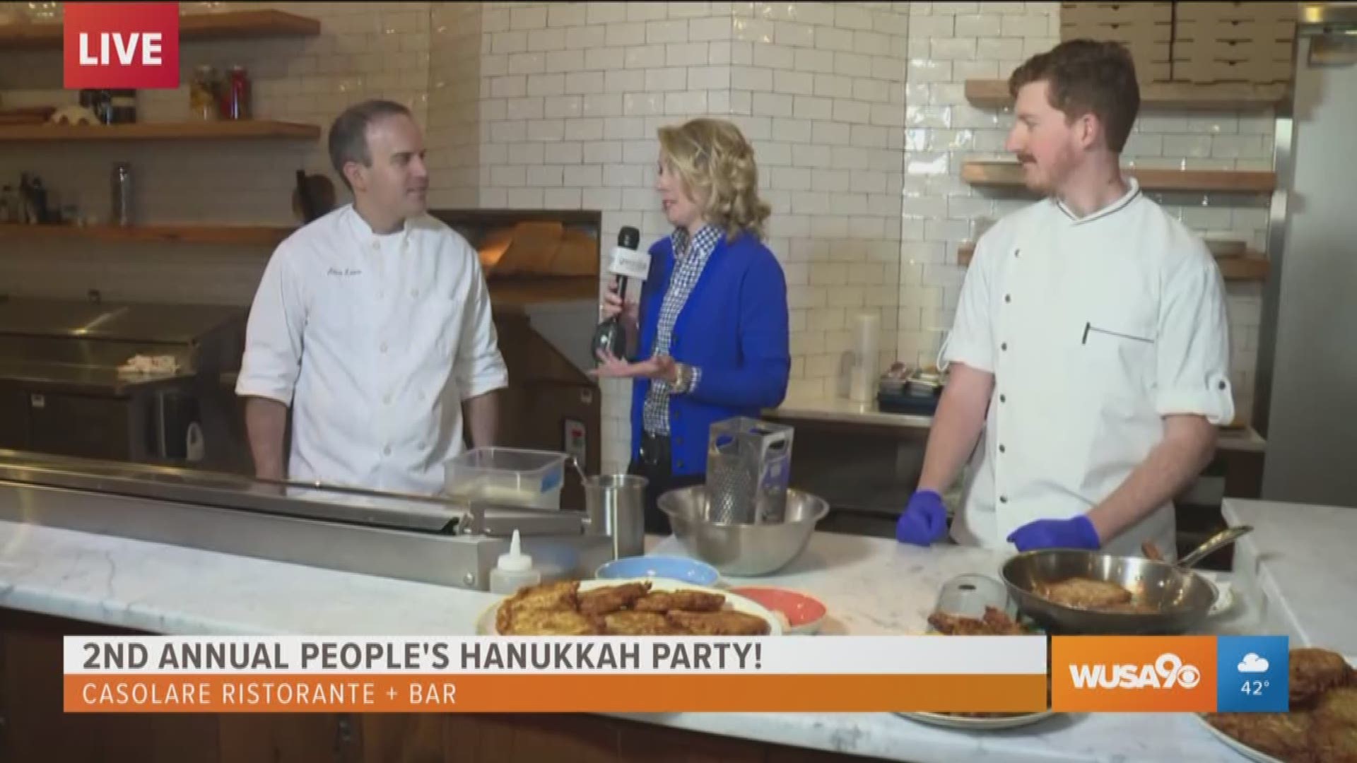 Andi Hauser gets a first look at a unique Hanukkah celebration with Chef Alex Levin