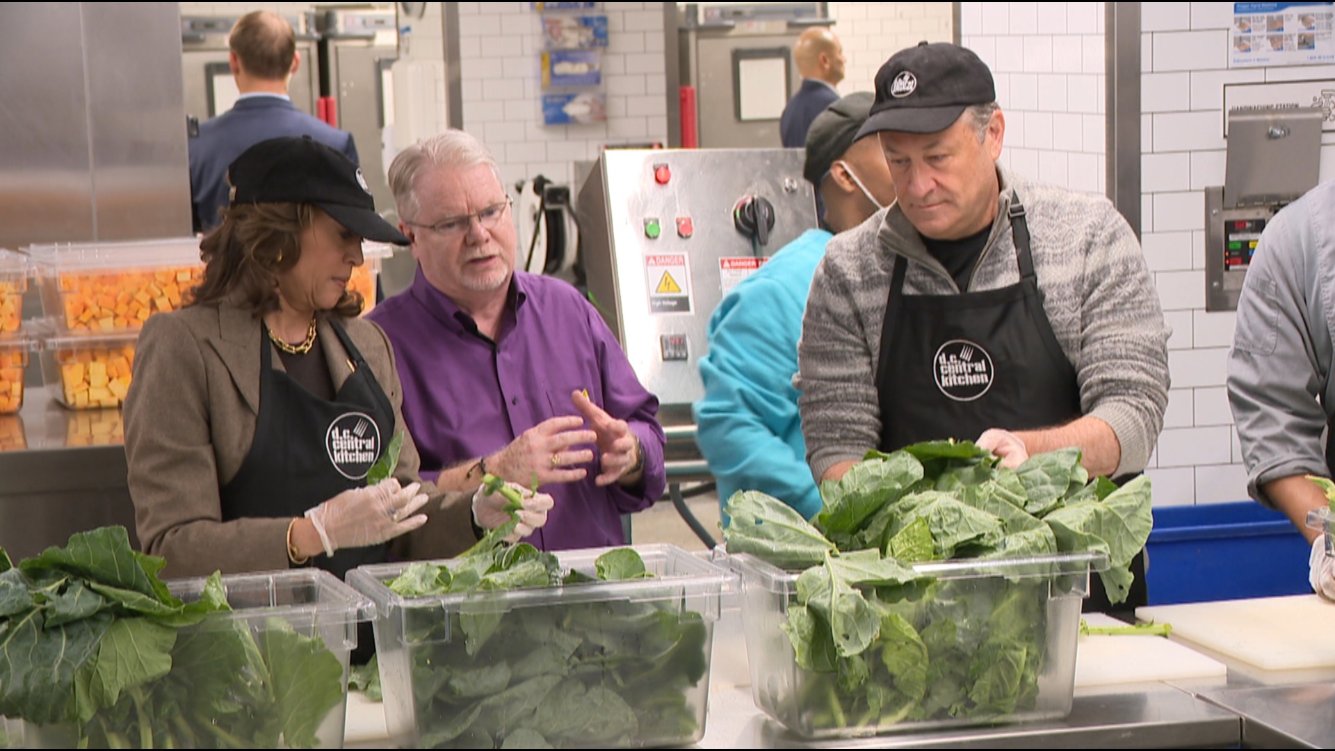 D.C. Central Kitchen says the food the vice president helped prepare will be included in the 69,000 meals they will distribute around the holiday