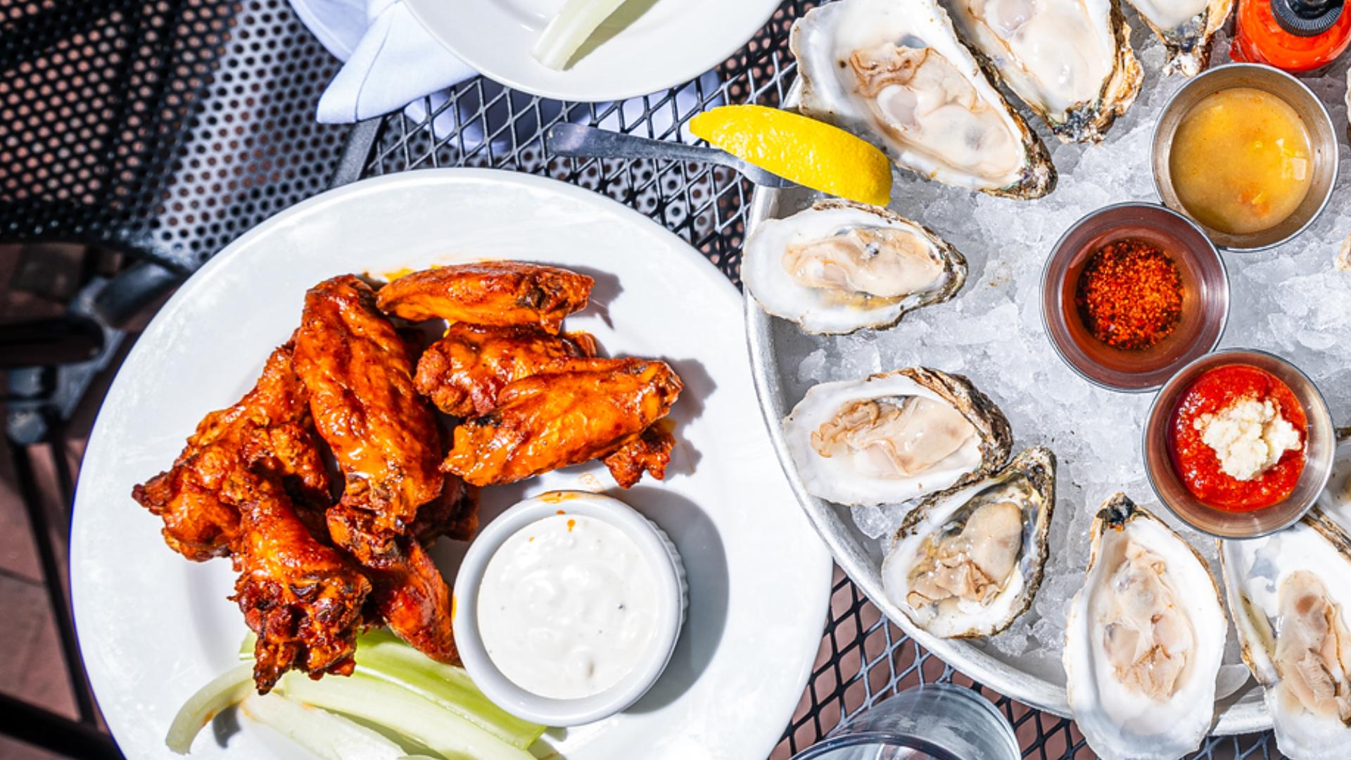 Chef Rick from King Street Oyster Bar shows off the seafood tower! King Street Oyster Bar is participating in City Ridge’s Spring garden party on June 1st, 2024.