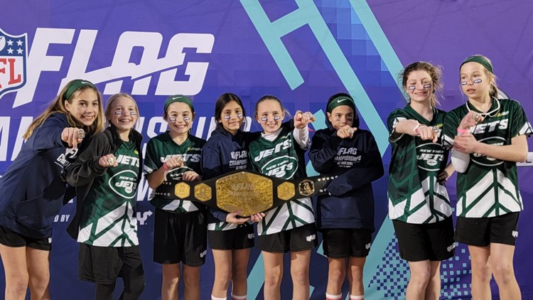 An Arlington girls flag football team won an NFL championship this past  weekend