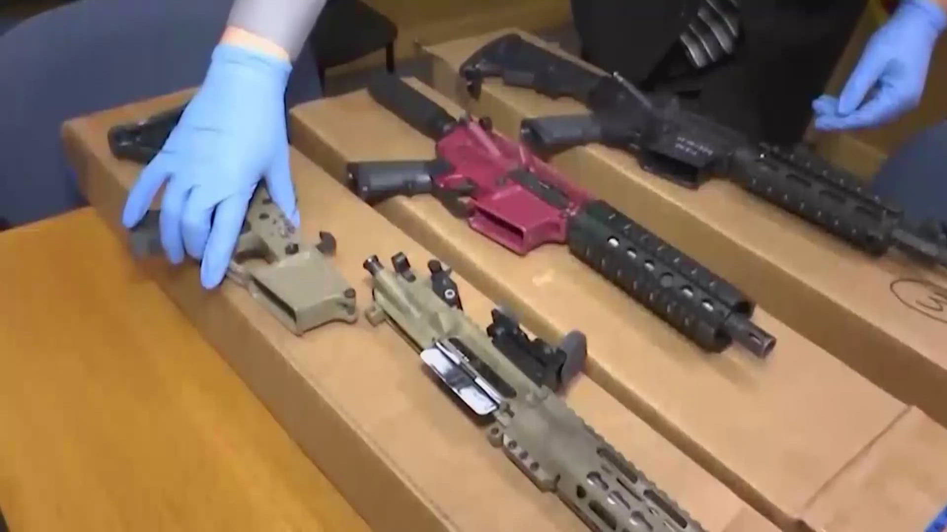 Ghost guns are the often-untraceable firearms built from weapon parts kits or various parts bought separately — so they are not attached to a serial number.