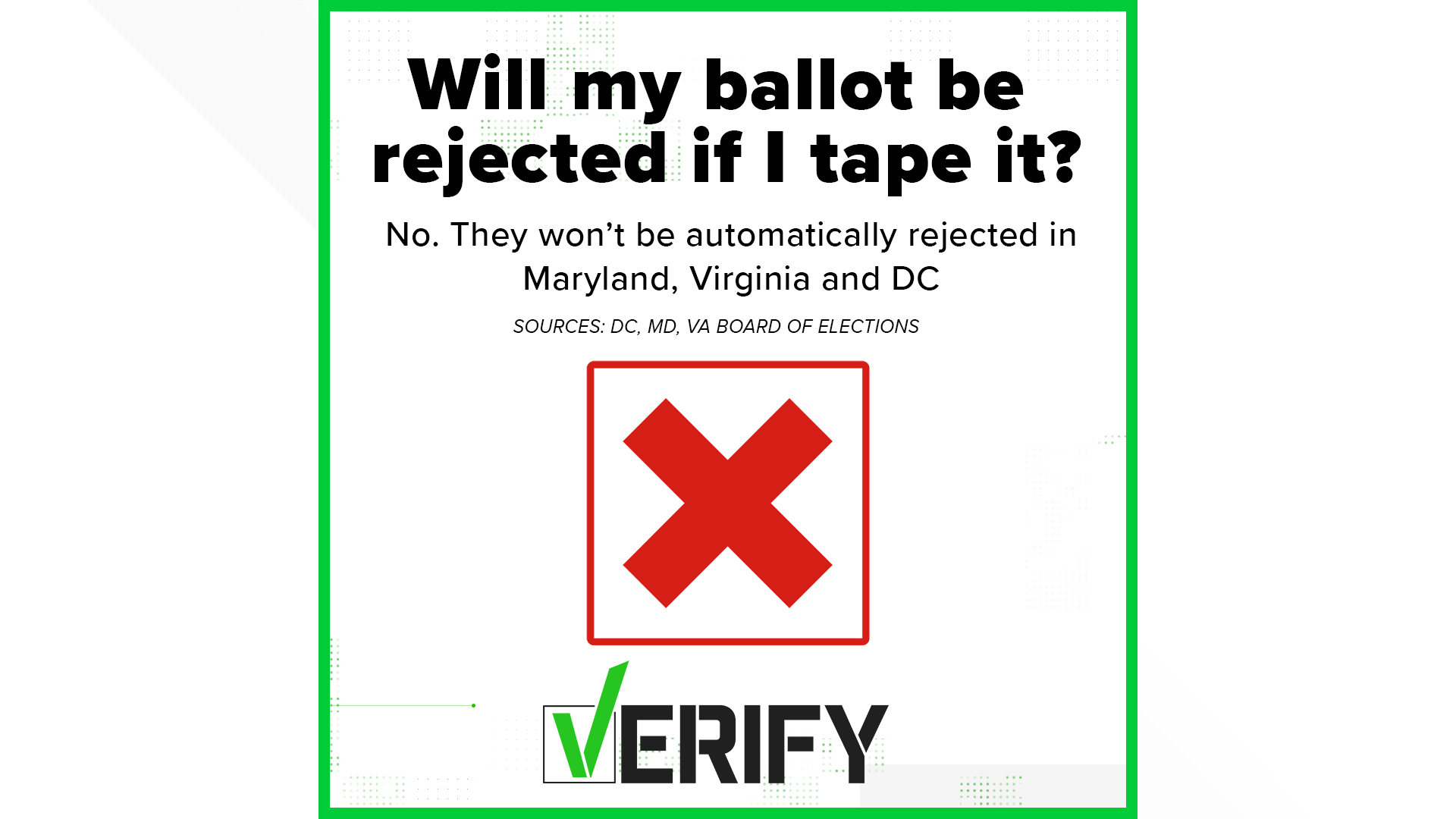 Posts online claim that if you tape your ballot shut instead of sealing by licking it, your ballot will be rejected. Local officials said that's not true.
