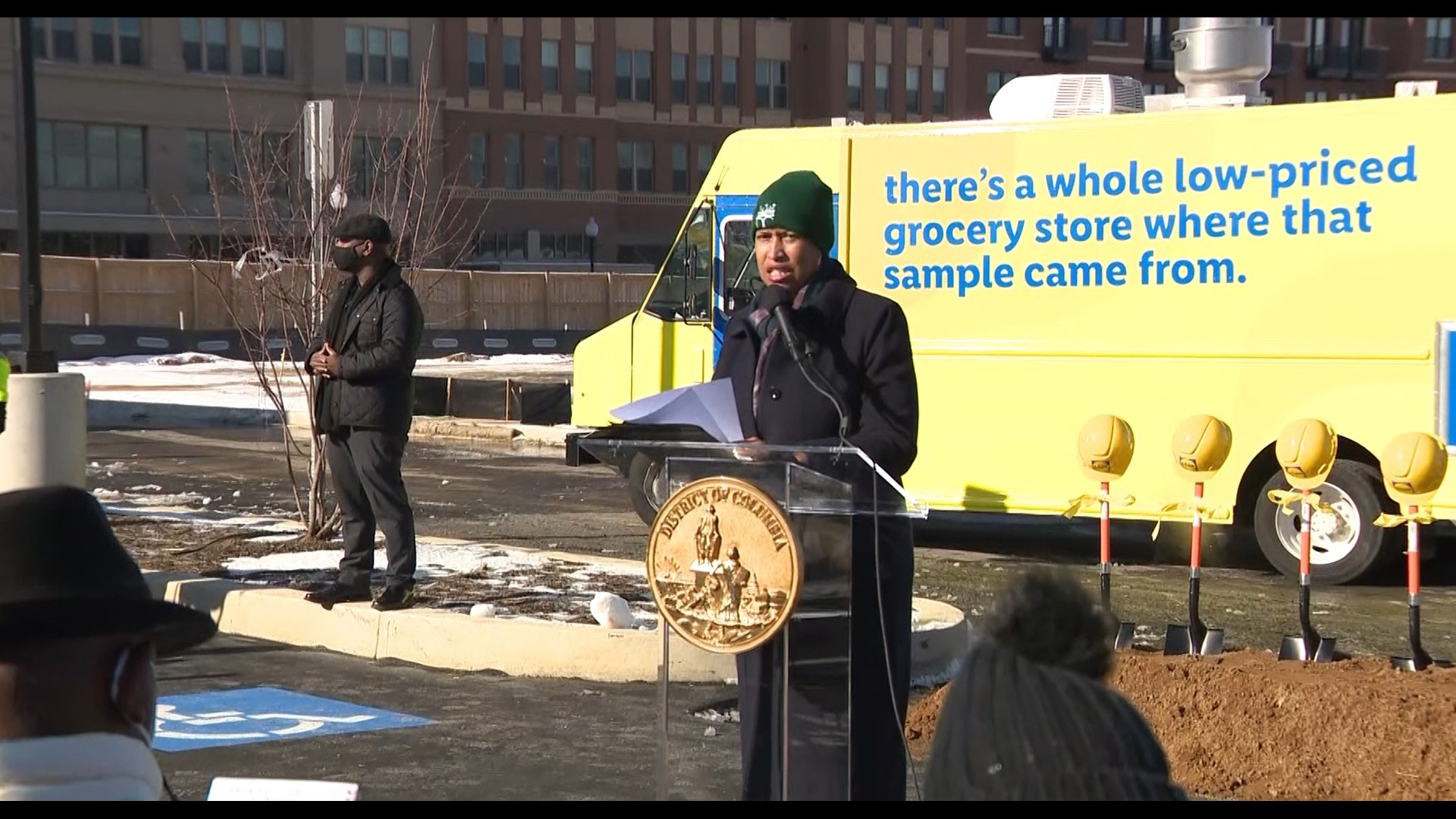 Lidl grocery store broke ground in Southeast D.C. Saturday and DC Mayor Muriel Bowser was there for the ceremony.