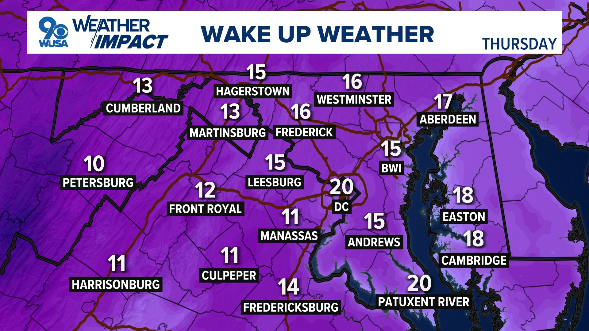 Wednesday forecast for DC Maryland and Virginia Weather | wusa9.com