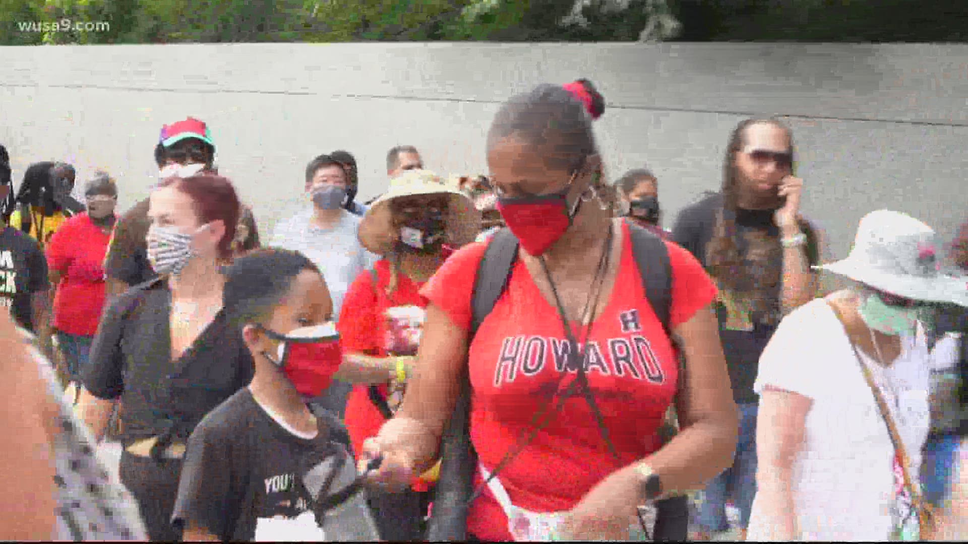 Thousands of people descended on the National Mall to participate in the 2020 March on Washington, calling for meaningful discussion about social injustice.