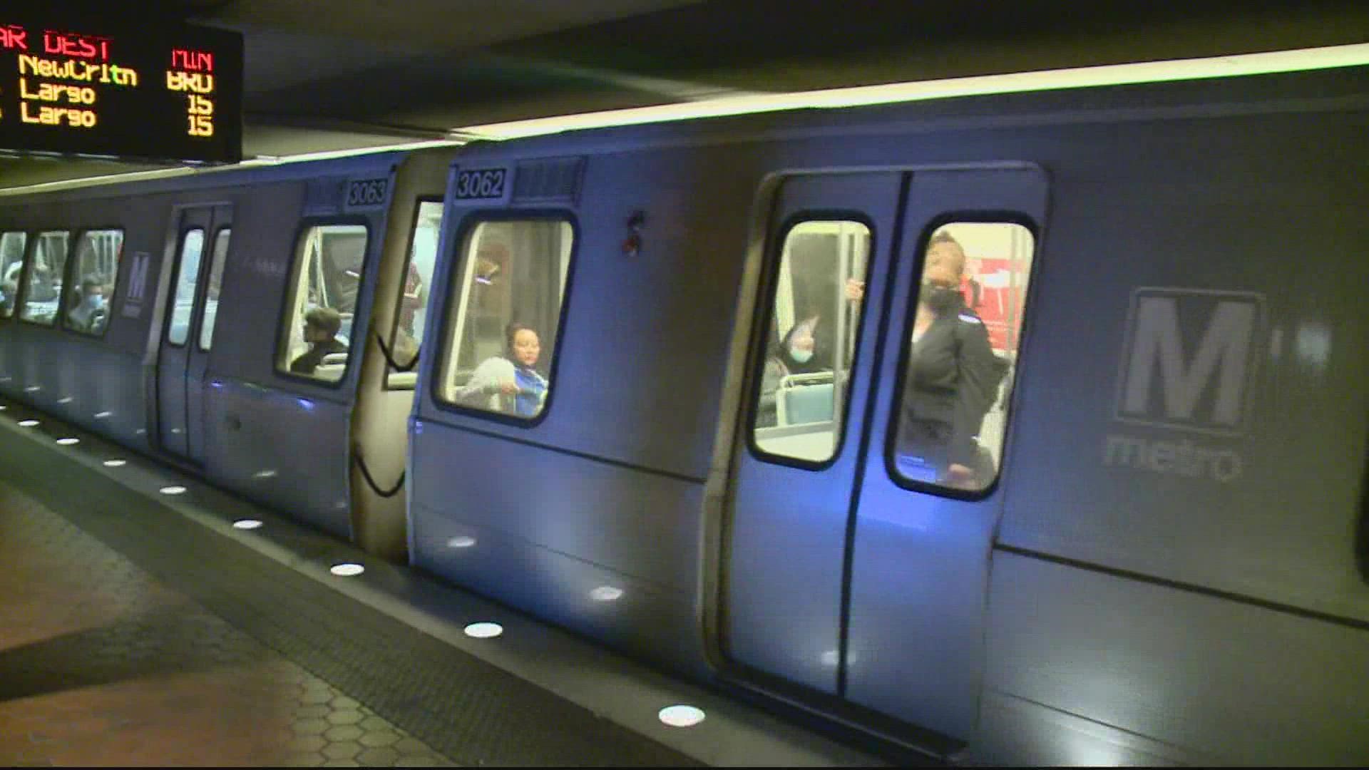Right now Blue and Orange line riders have an average wait time of 15 minutes. With more trains being added that should go down to 12-minutes for mid-week commute.