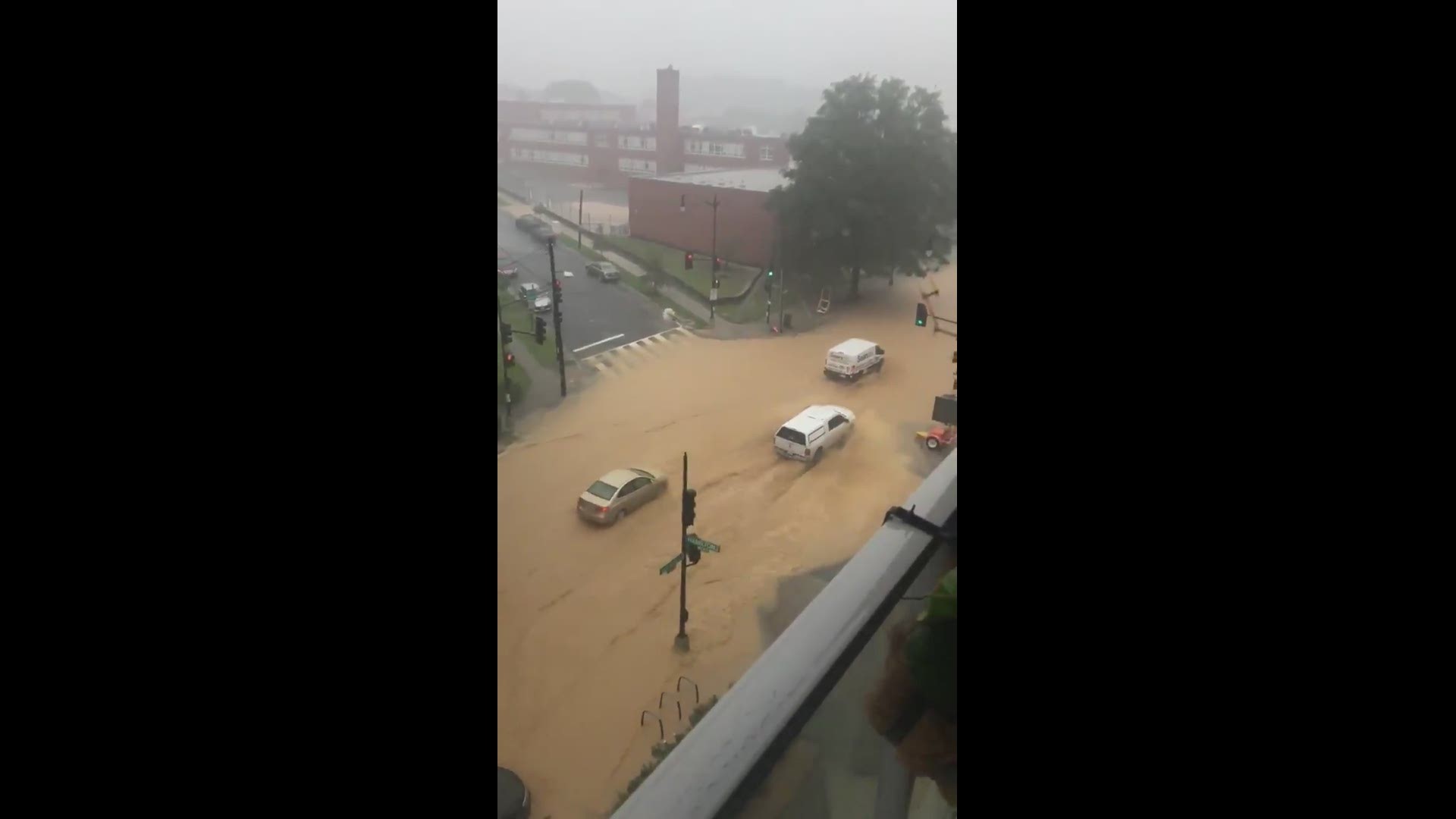 Heavy rains caused flash flooding in NE DC. Courtesy: Erin Rubinstein