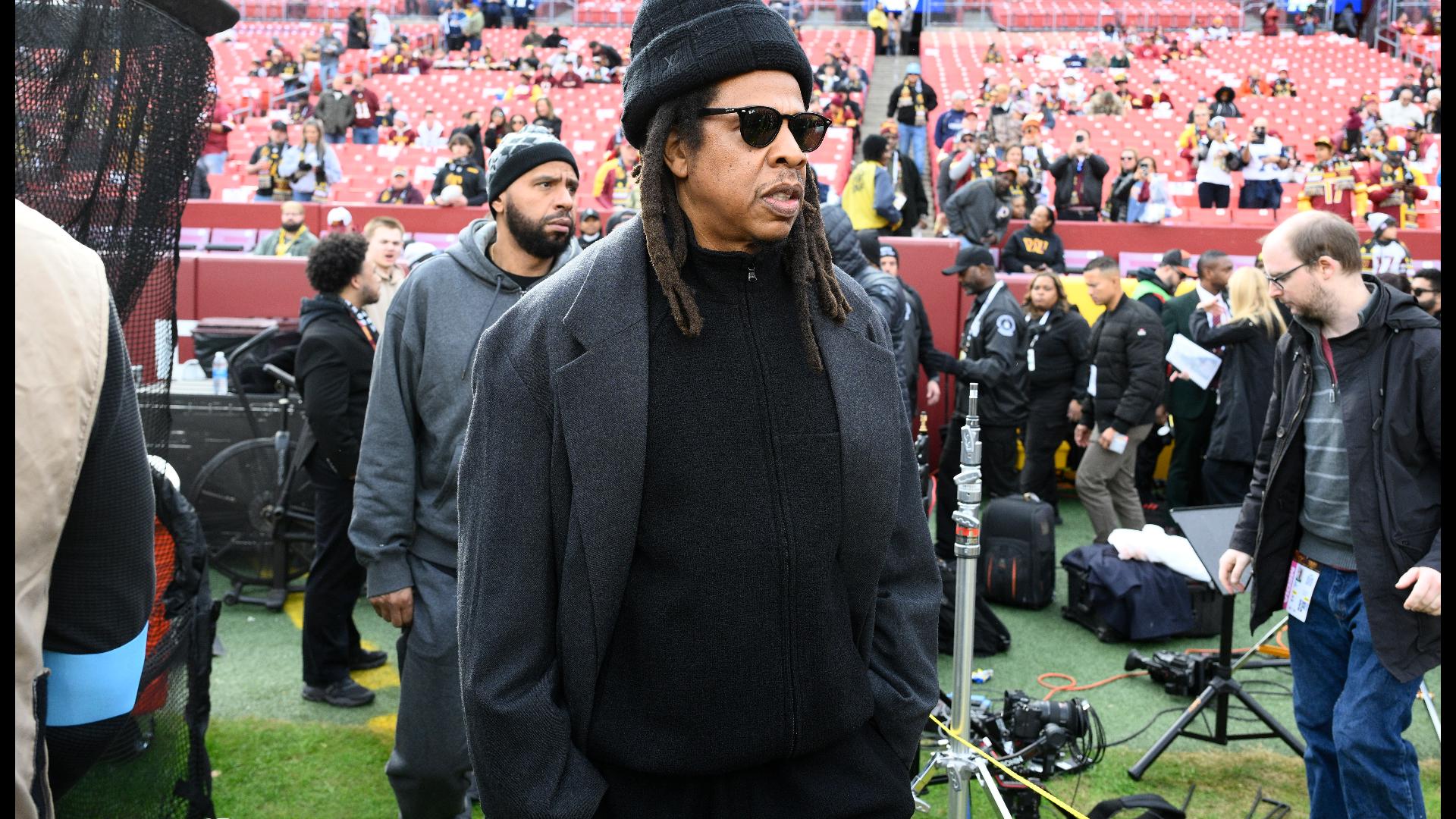 jay-z at commanders game