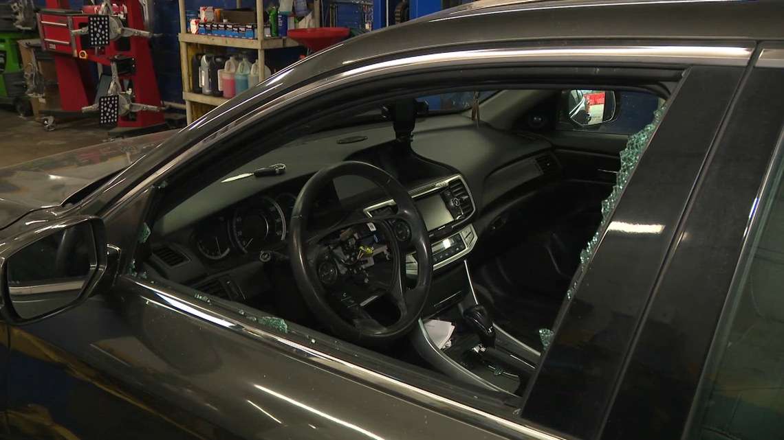 'The windows were just completely smashed’