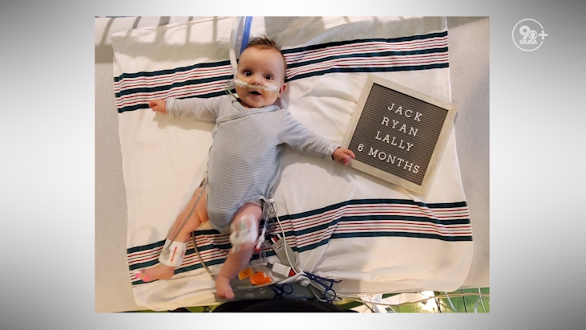 Jack Lally is a resilient, brave and strong baby who has been waiting for a new heart for more than half his short life.