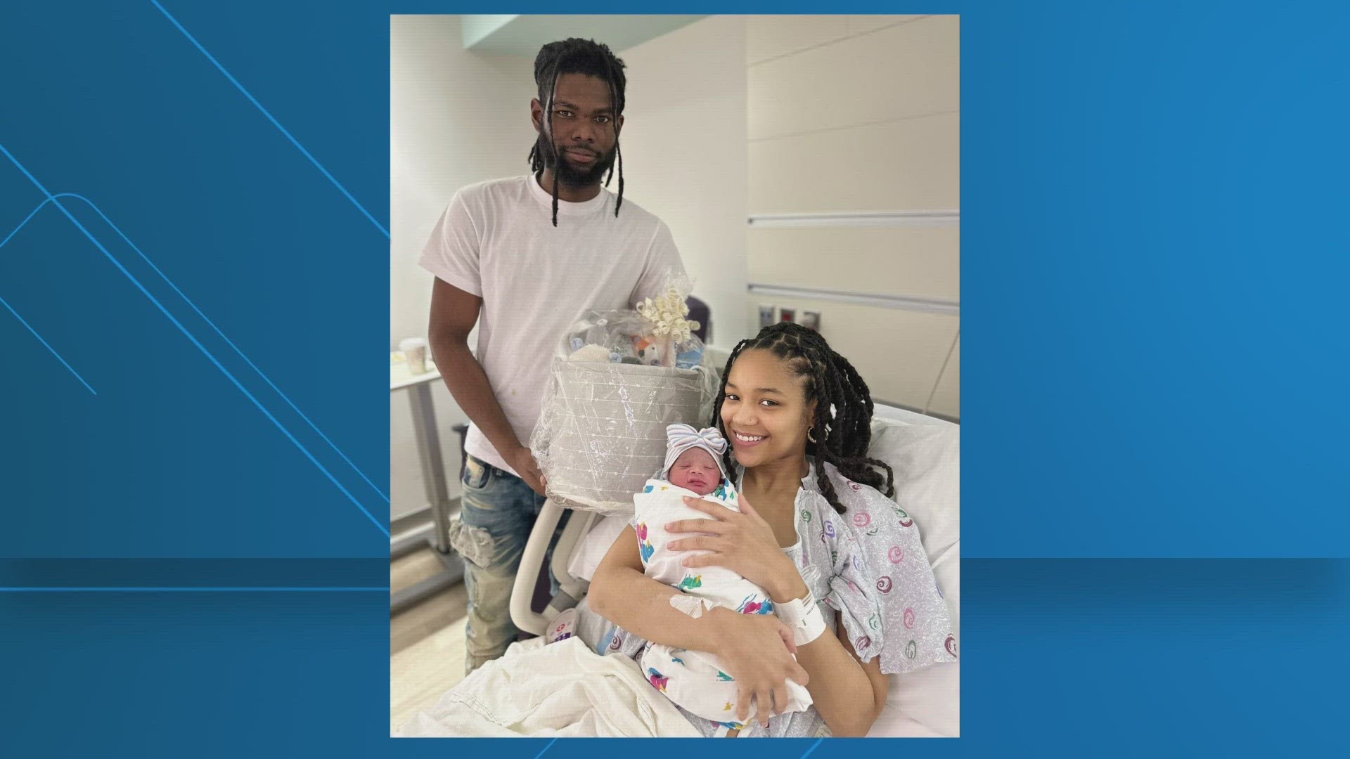 Adventist White Oak Medical Center in Silver Spring shared this photo of their first birth of 2024. An Oxon Hill family welcomed their baby girl at 12:37 this morni