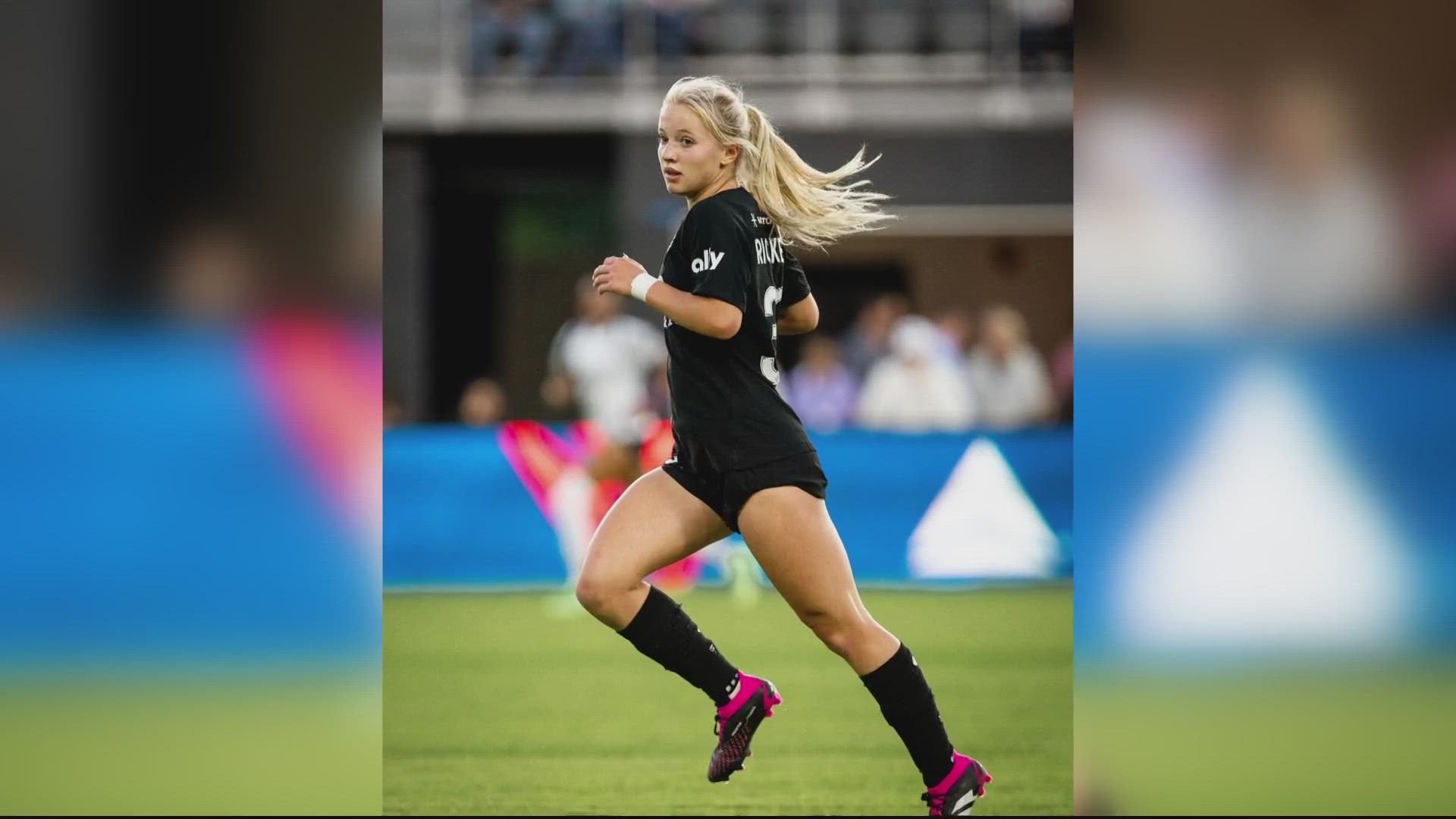 THE WASHINGTON SPIRIT'S CHLOE RICKETTS HAS THE HUGE HONOR OF GIVING OUT THIS AWARD.