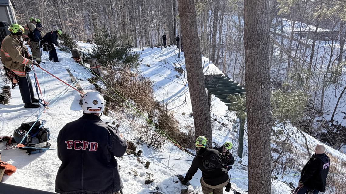 Fairfax County crews rescue person who fell 200 feet into a ravine in McLean
