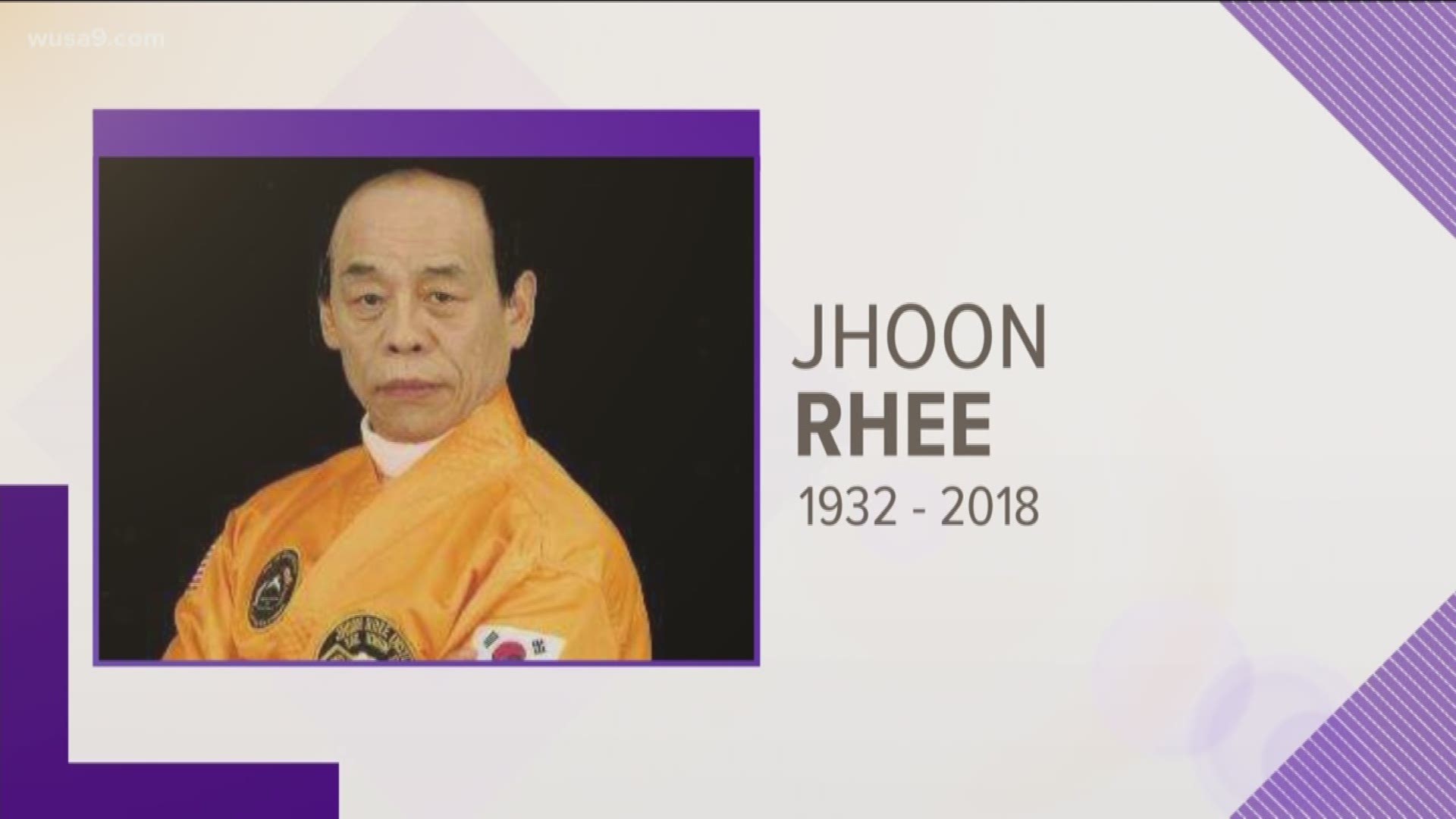 Some sad news to report, especially if you're a longtime local. Jhoon Rhee has passed away.