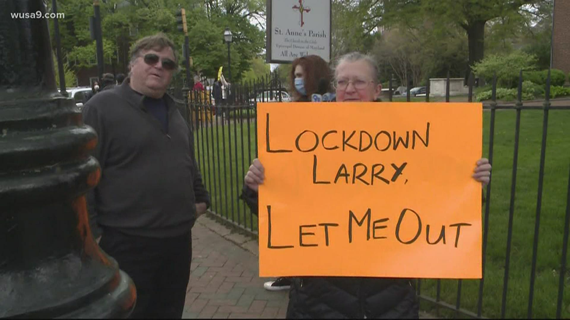 ReOpen Maryland and Marylanders Against Excessive Quarantine held a peaceful protest in Annapolis on April 18, pushing for quarantine to be lifted by May 1.