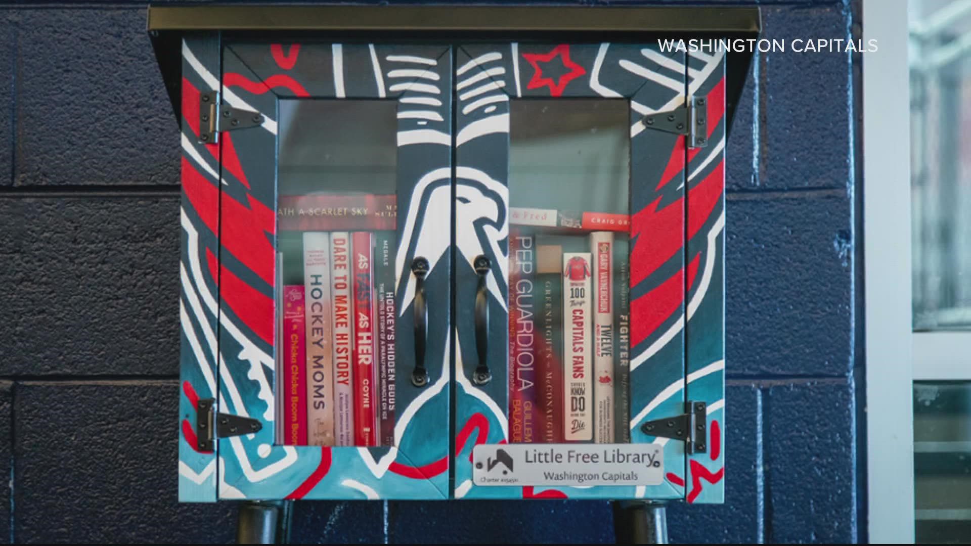 The Caps are the first NHL team with its own Little Free Library