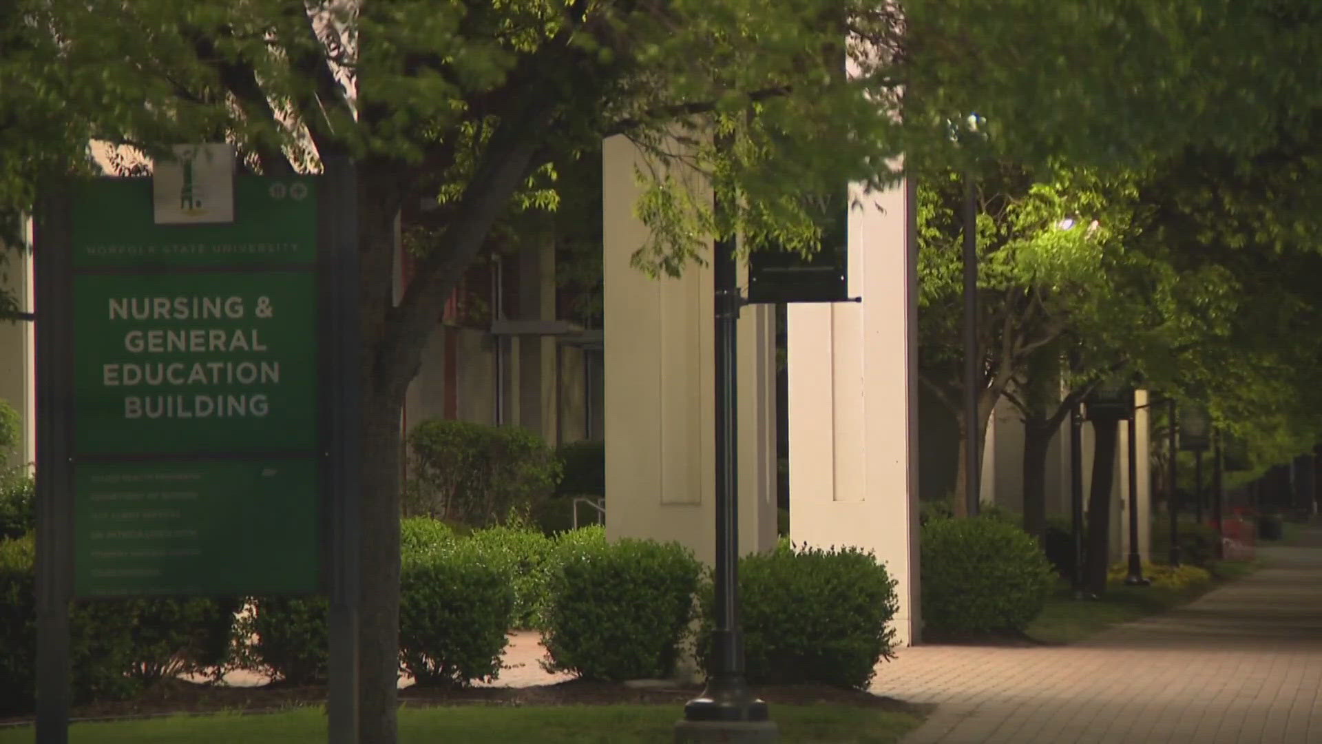 Gunfire at Norfolk State University housing left two men injured, one sustained life-threatening injuries. 