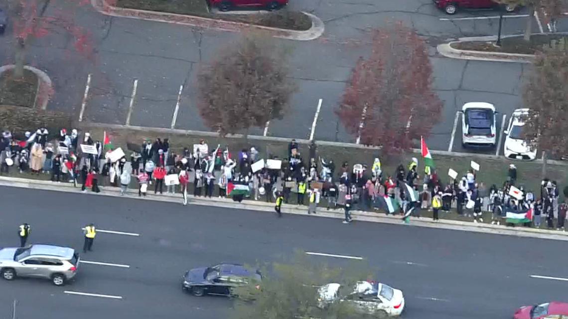 ProPalestinian protests held across the DC area on Black Friday