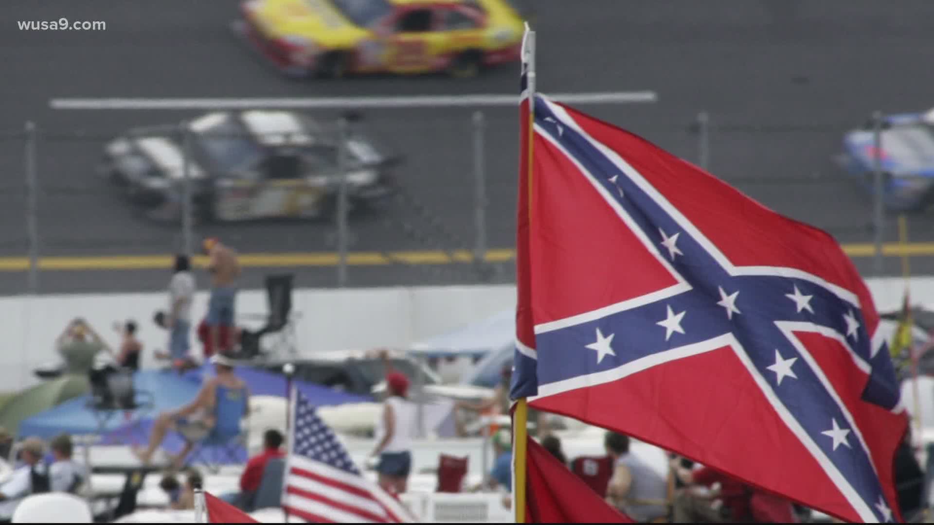 WUSA9's Sharla McBride weighs-in on banning confederate flags at races, and one driver ending his career because of NASCAR's monumental move.