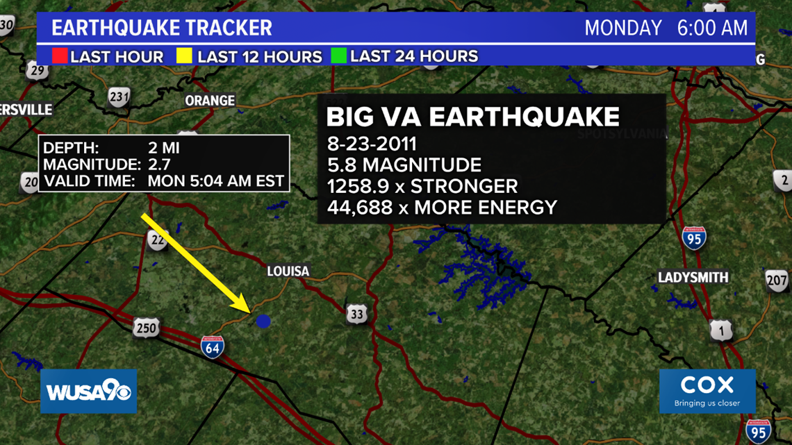 Minor earthquake reported in Virginia | wusa9.com