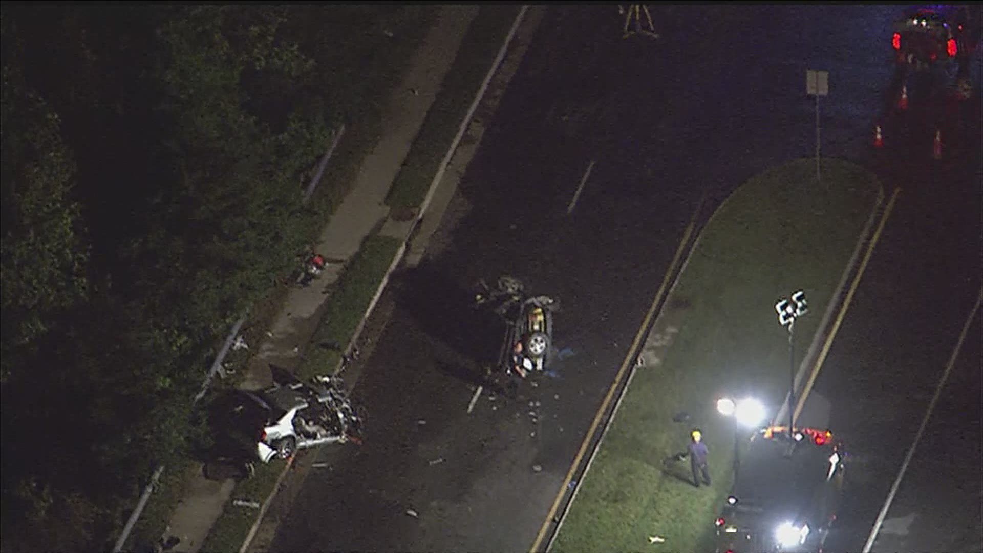Serious crash shuts down road in Woodbridge, Virginia