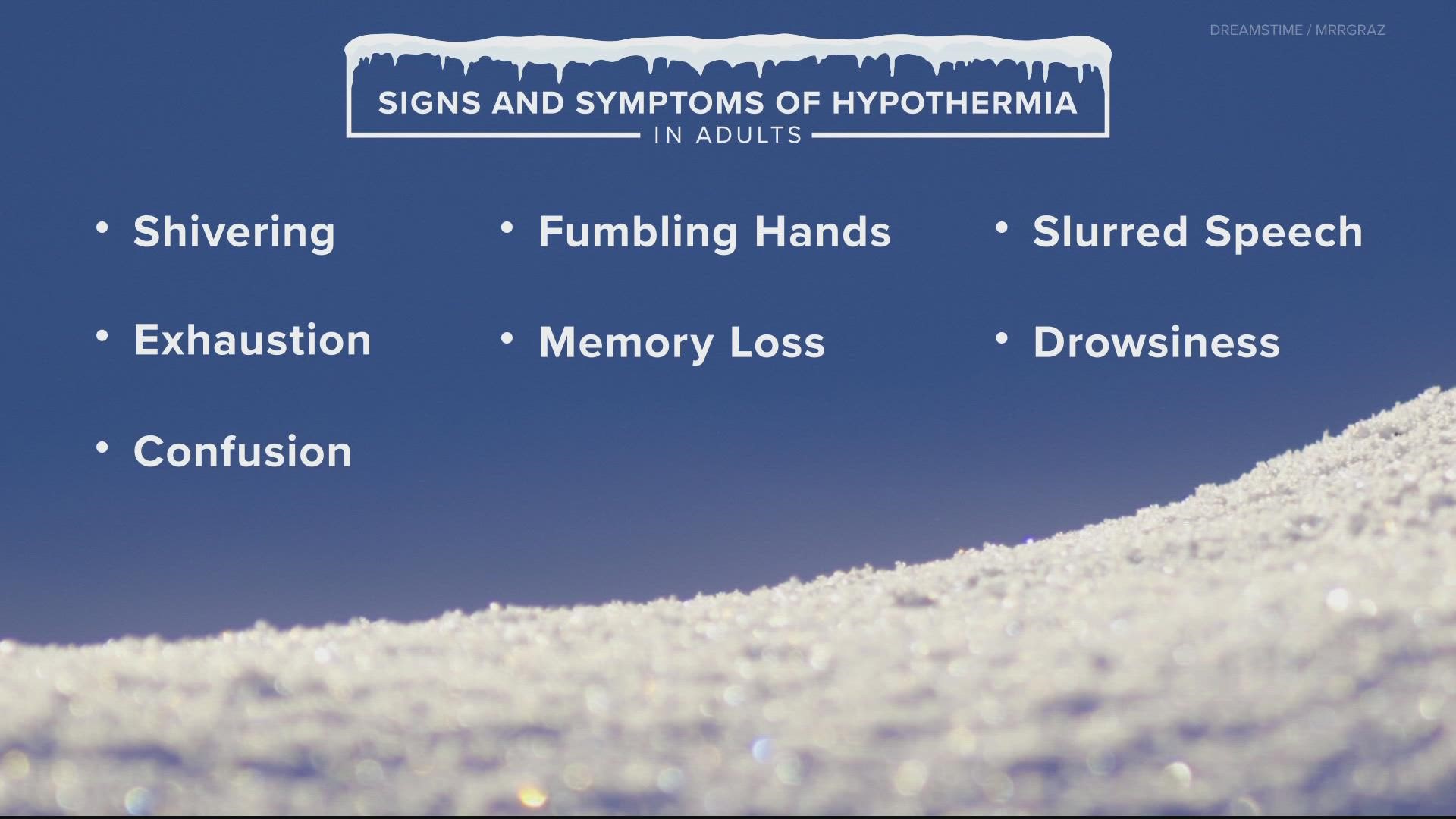 With temperatures plummeting as the day progresses, there are a few warning signs you'll want to be aware of.
