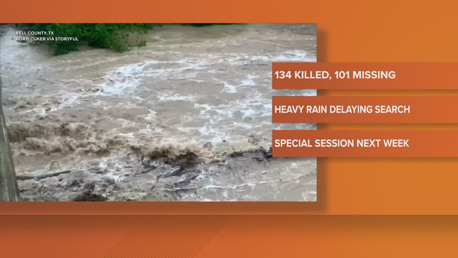 Officials say 134 people are now confirmed dead. 