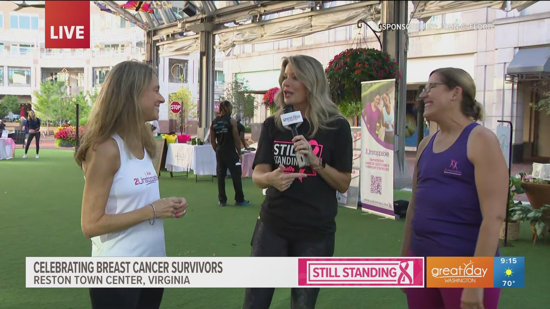 WUSA9 kicks off the Still Standing event with members from 2Unstoppable who promote encouragement for breast cancer survivors through exercise and engagement.