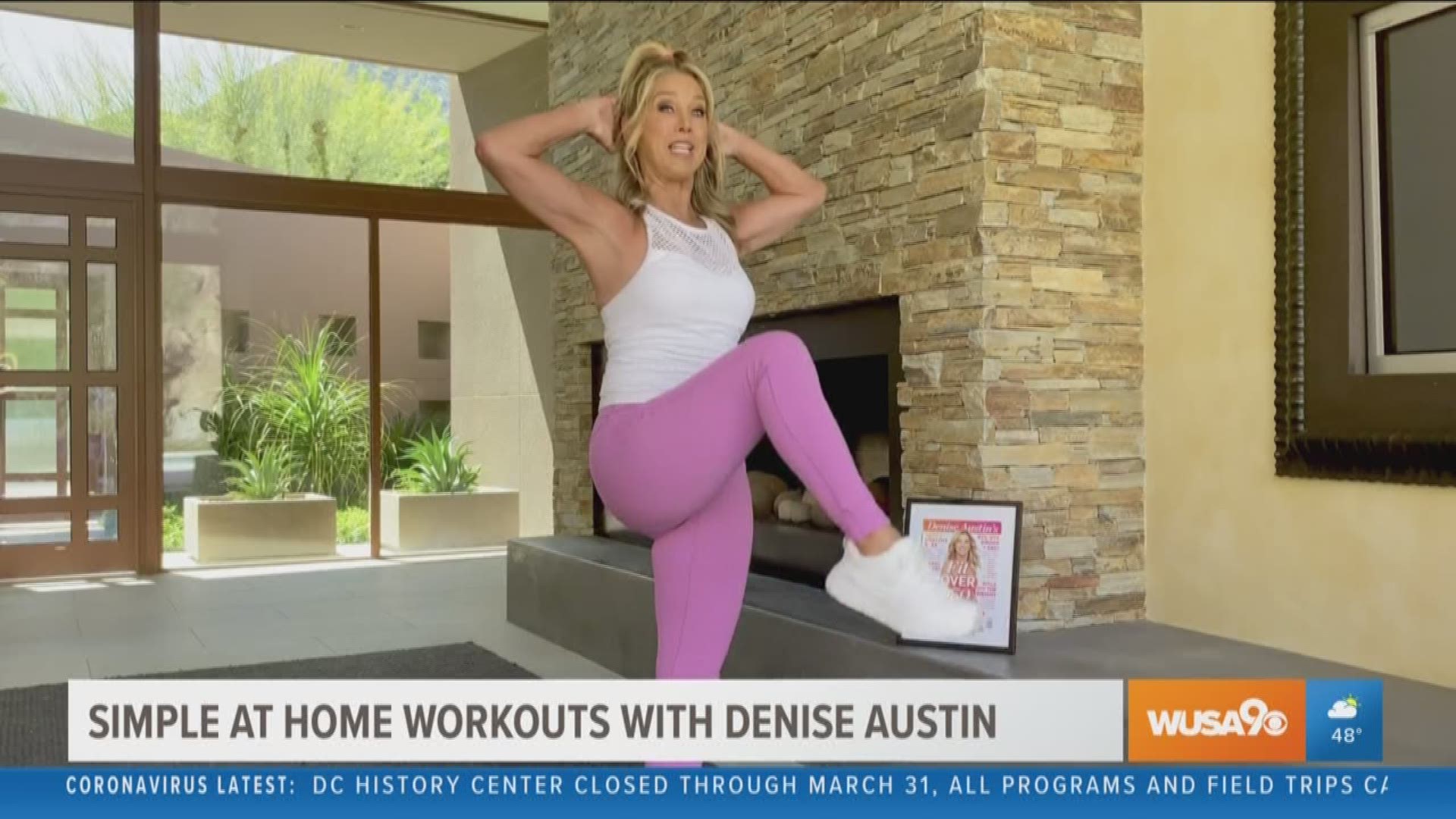 We get a simple and easy at home workout with fitness instructor and author Denise Austin.
