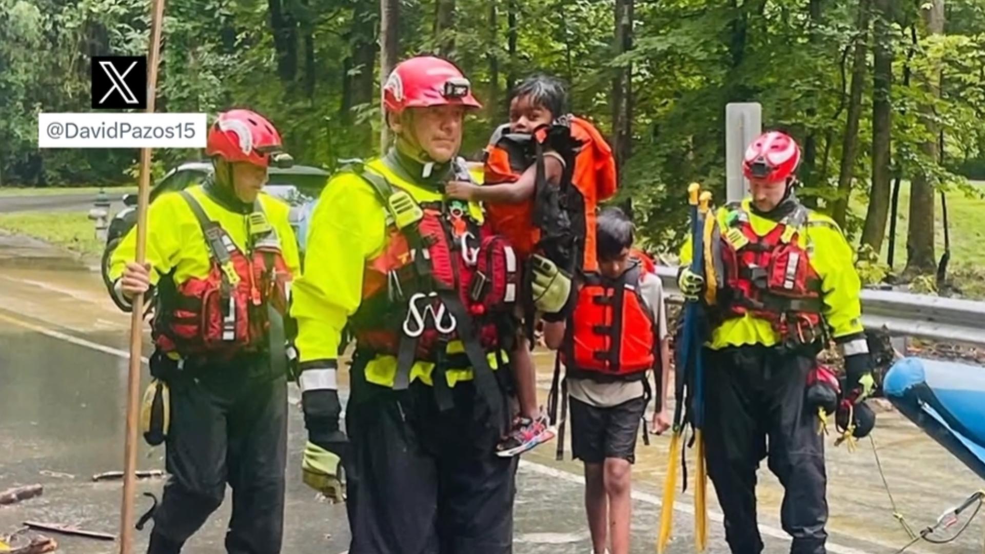Heroic 12-year-old saves toddler from flood in Montgomery County ...
