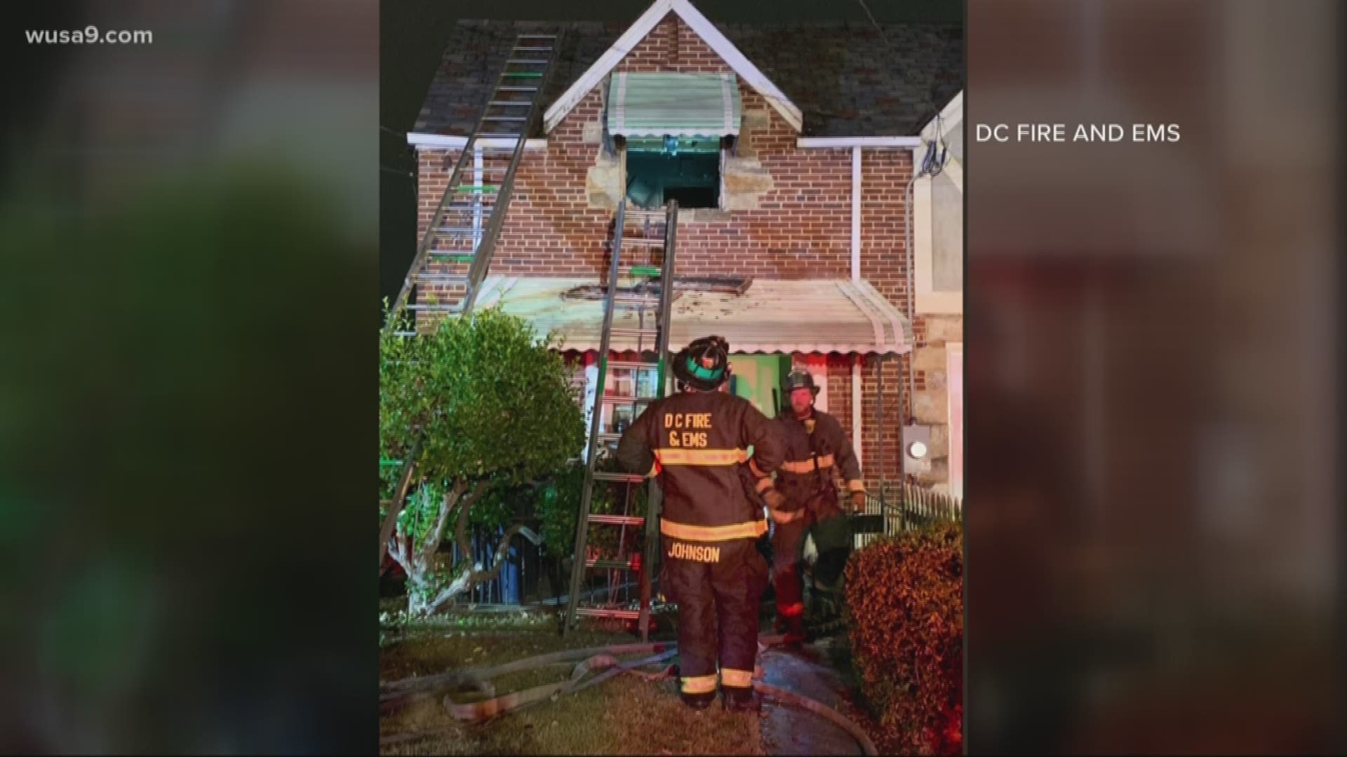 DC Fire and Emergency Medical Services responded to the home on Saturday evening.