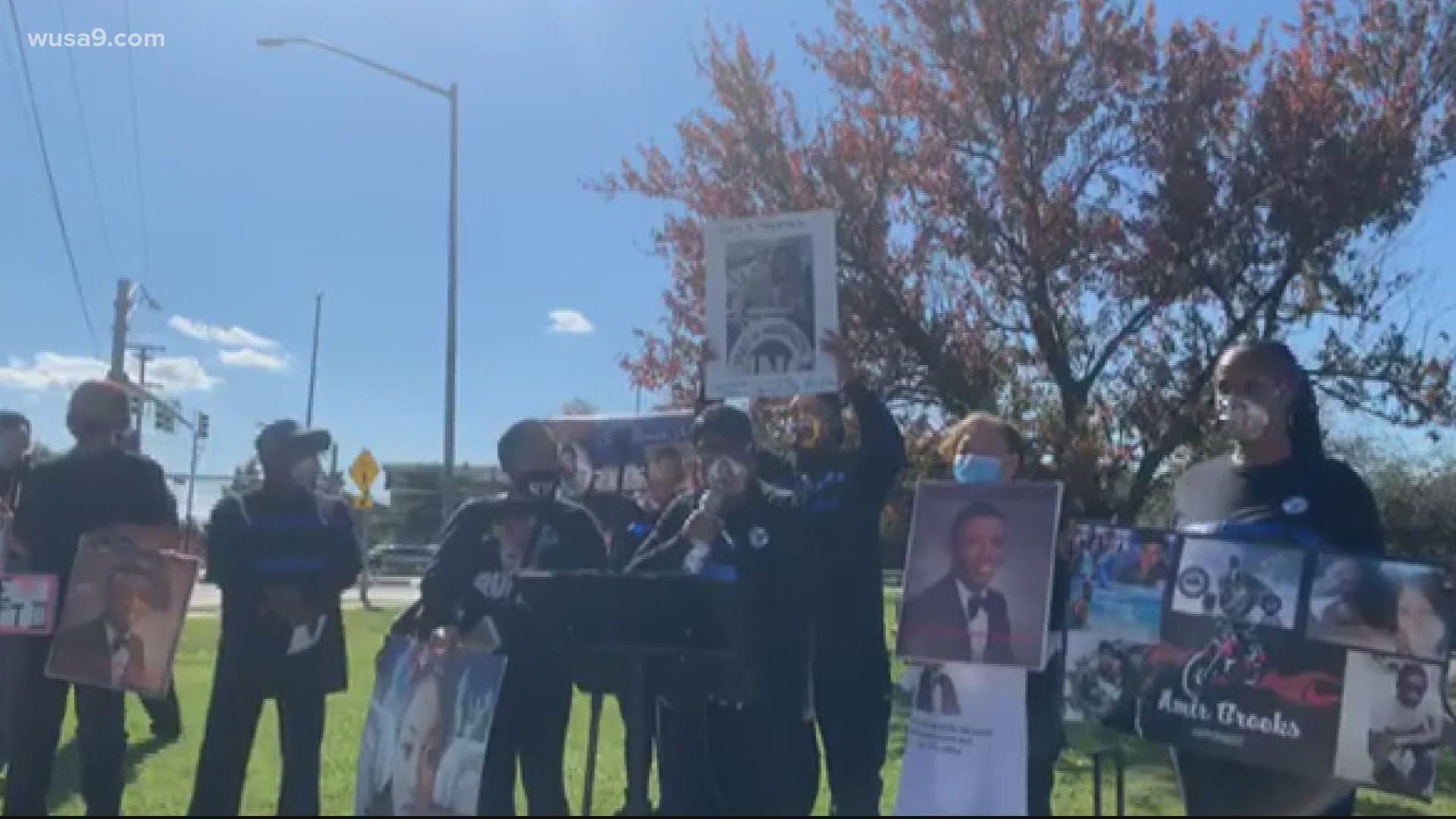 Before the gathering at Alsobrooks home, protesters were reportedly at a rally in Forestville that featured family members of loved ones killed by police.