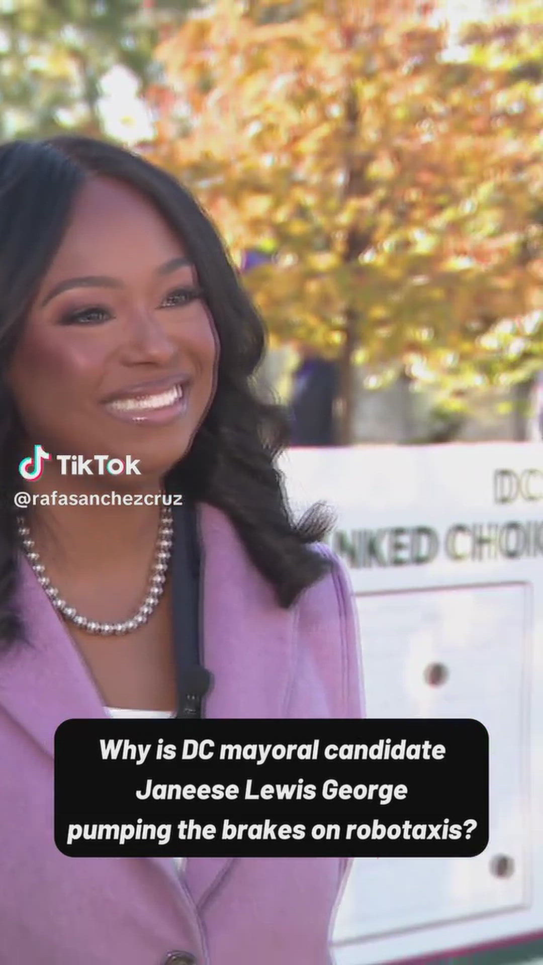 DC mayoral candidate Janeese Lewis George is pumping the breaks on ...