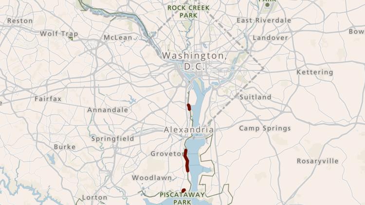 Check alternate routes to get around George Washington Parkway closure ...