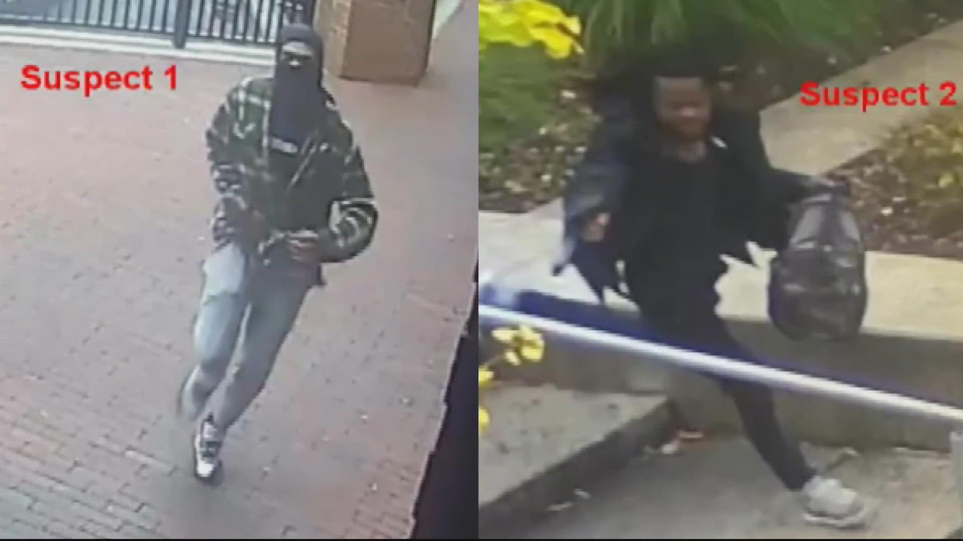 Police are asking for the public's help in identifying two people they say are responsible for a shooting in downtown Silver Spring Monday morning.
