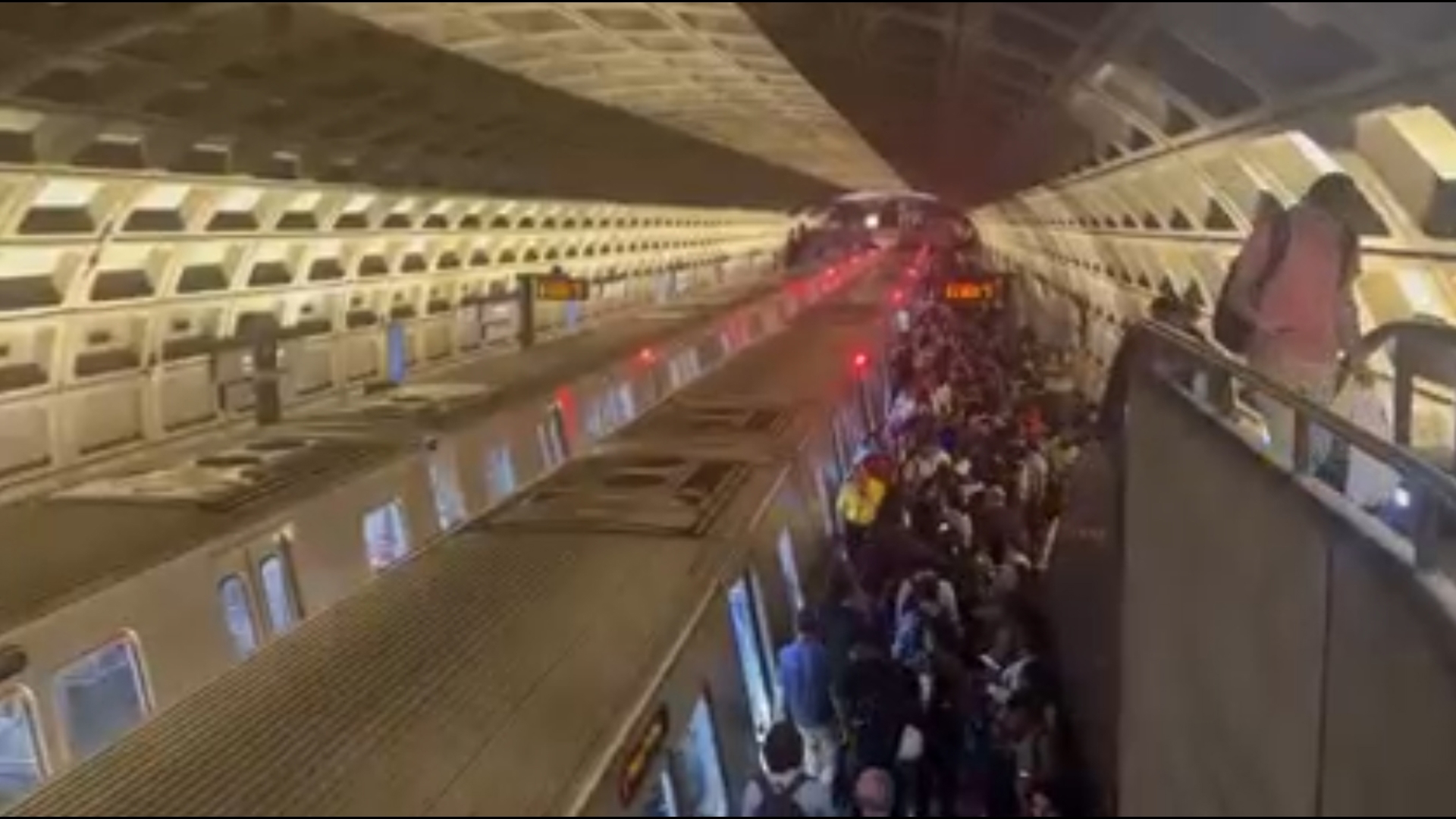 Rush hour commuters can expect residual delays after a person was reported on the tracks.
