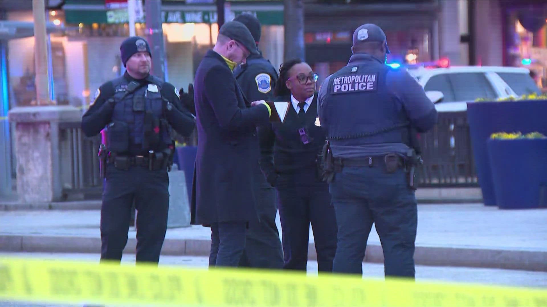 The shooting happened at Connecticut Avenue and Q Street Northwest – the location of the Metro station's Q Street entrance on the north of the circle.