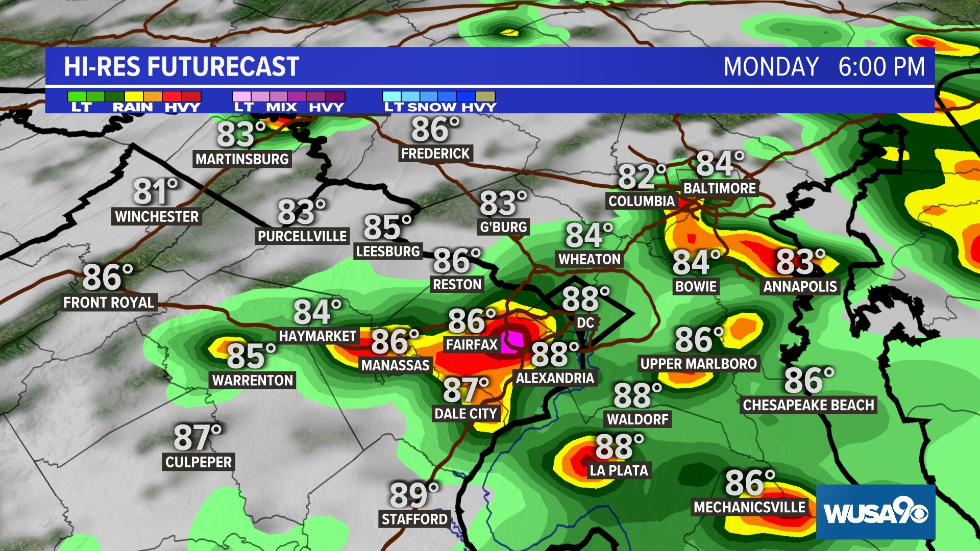 Timeline of thunderstorms in DC region July 3, 2023 | wusa9.com
