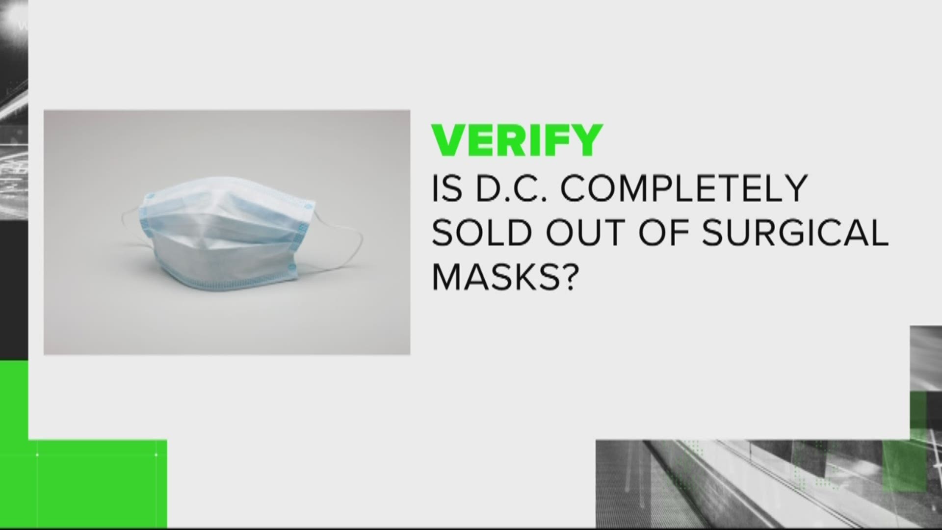 Amid fears of the Coronavirus, surgical masks are flying off pharmacy shelves. This has prompted some to claim that they're completely sold out. But are they?