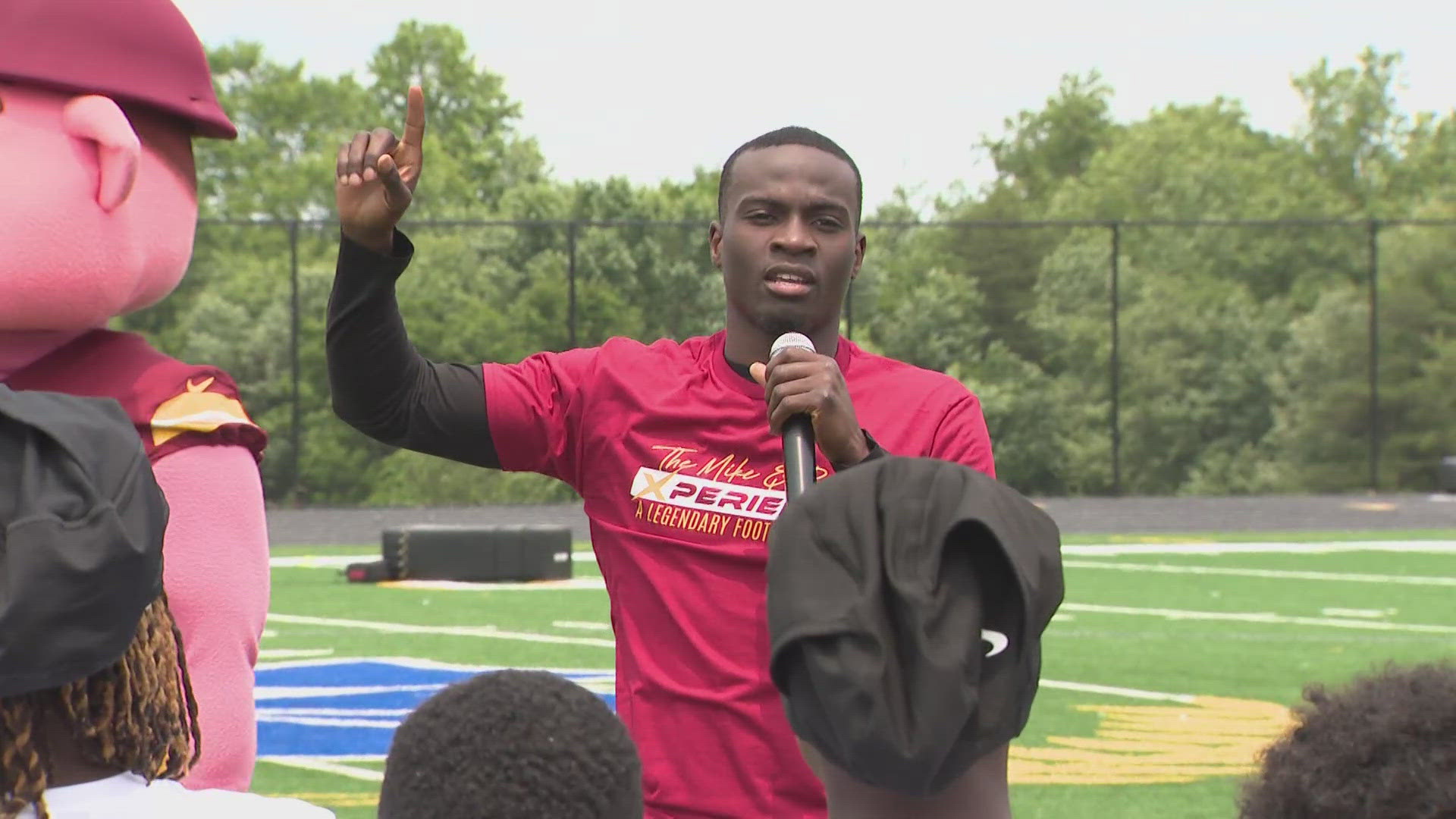 Mike Commanders DMV kids take the field with Commanders player Mike Sainristil | wusa9.com