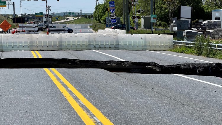 City leaders say Frederick sinkhole could take months to repair
