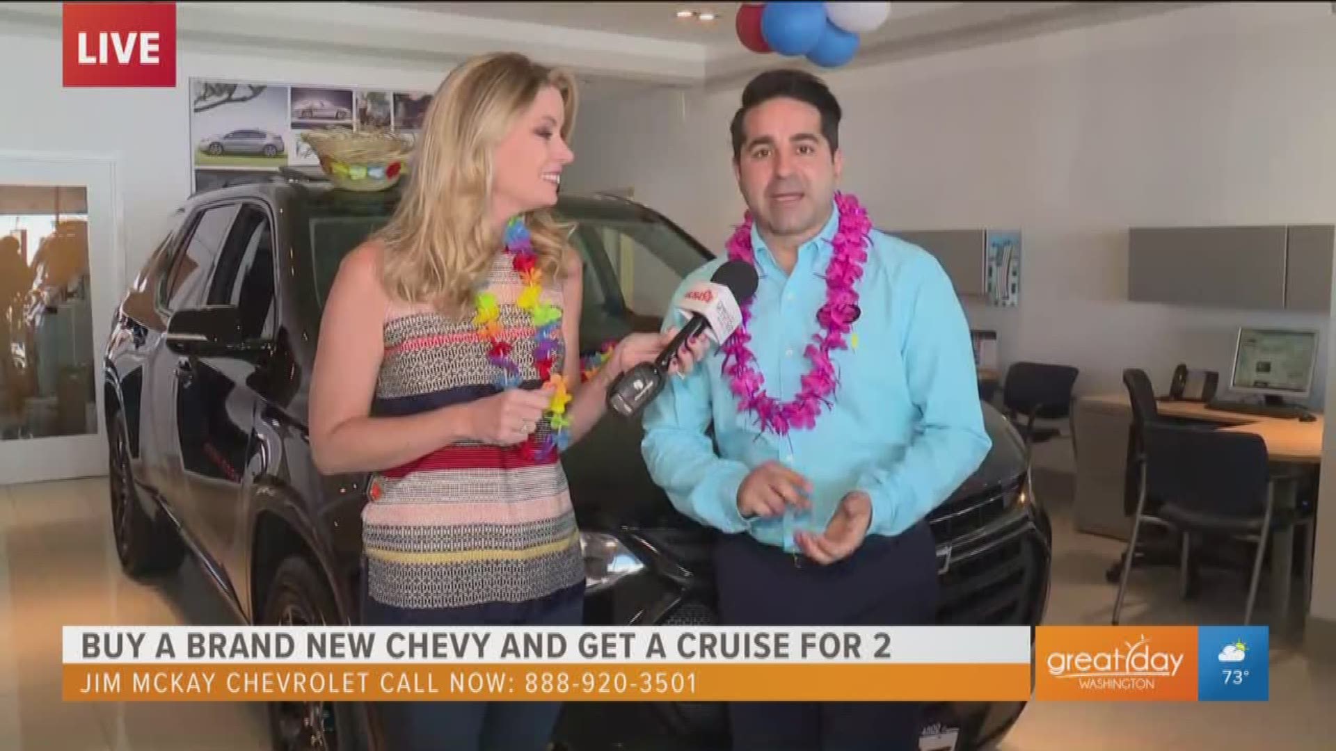 Buy a brand new Chevy at Jim McKay Chevrolet between Friday, May 24 - Monday, May 27, 2019, and you'll get a FREE cruise for two. Jim McKay also has amazing credit amnesty programs for all types of credit. Call 888-920-3501 to make an appointment.